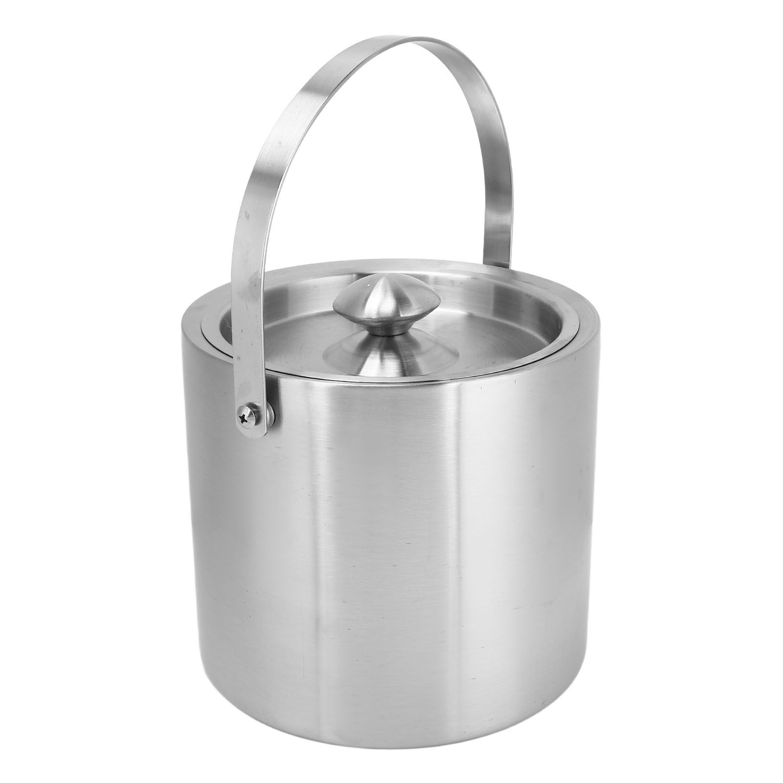 Ice Bucket Stainless Steel 3L Double Wall Insulated Ice Bucket with Lid for view 6
