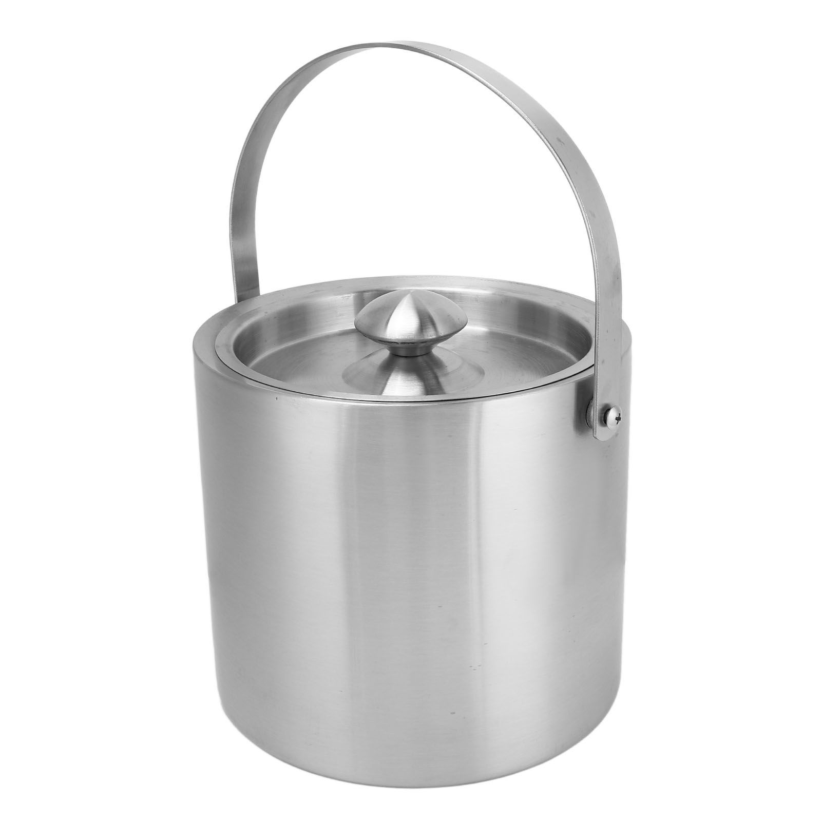 Ice Bucket Stainless Steel 3L Double Wall Insulated Ice Bucket with Lid for view 8