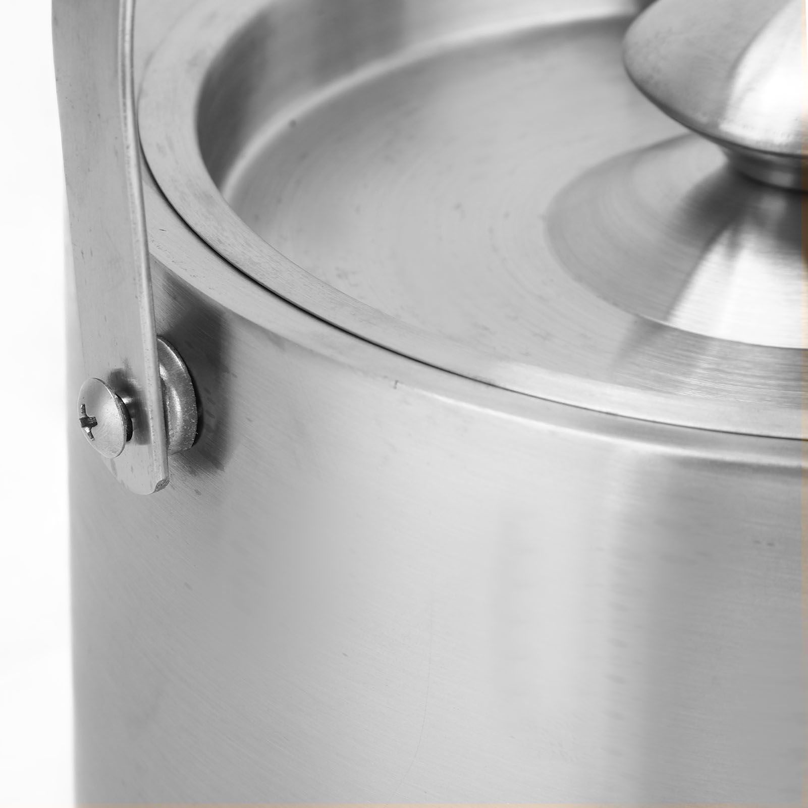 Ice Bucket Stainless Steel 3L Double Wall Insulated Ice Bucket with Lid for view 15