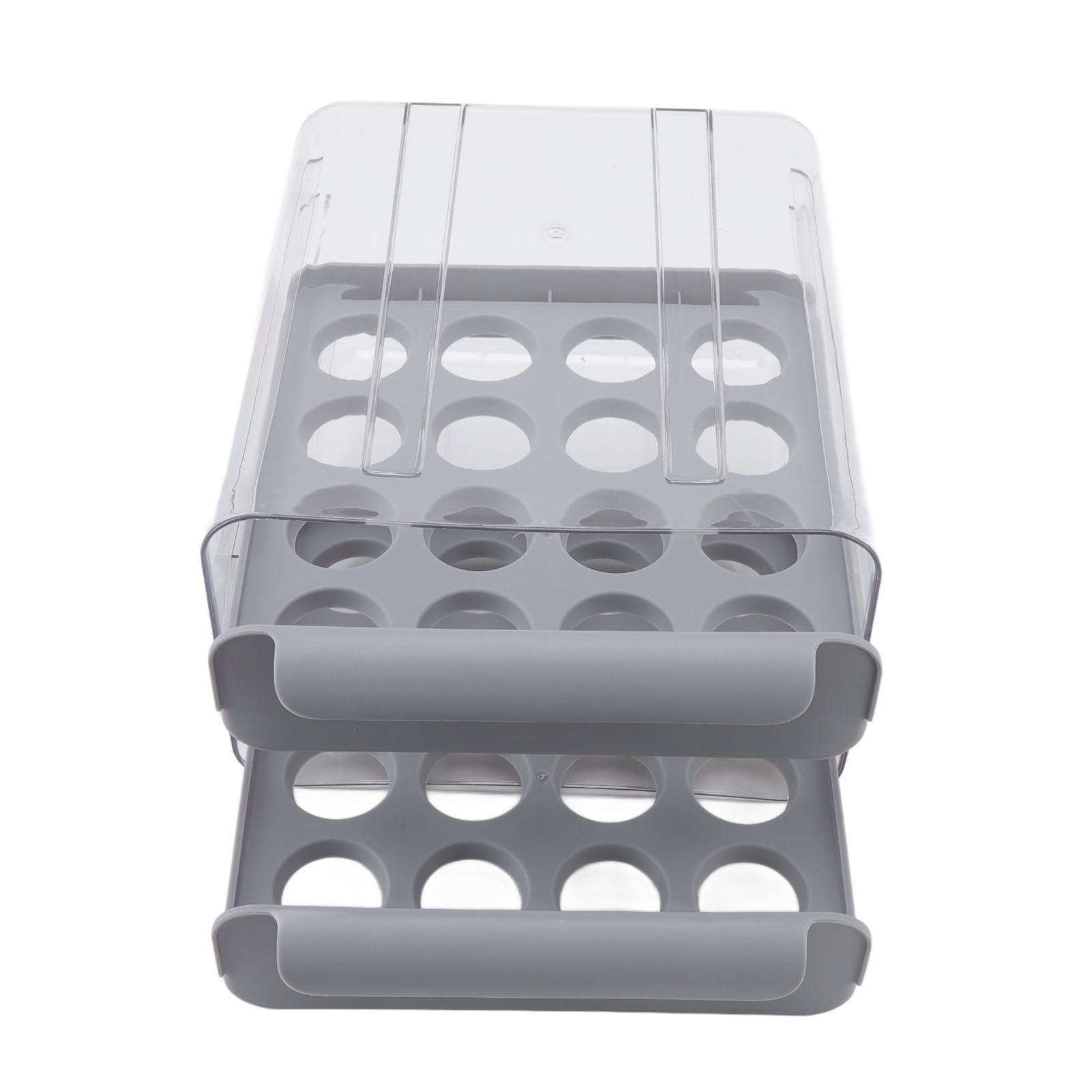 Egg Drawer Double Layer Transparent 32 Lattice Large Capacity Egg Storage Box view 9