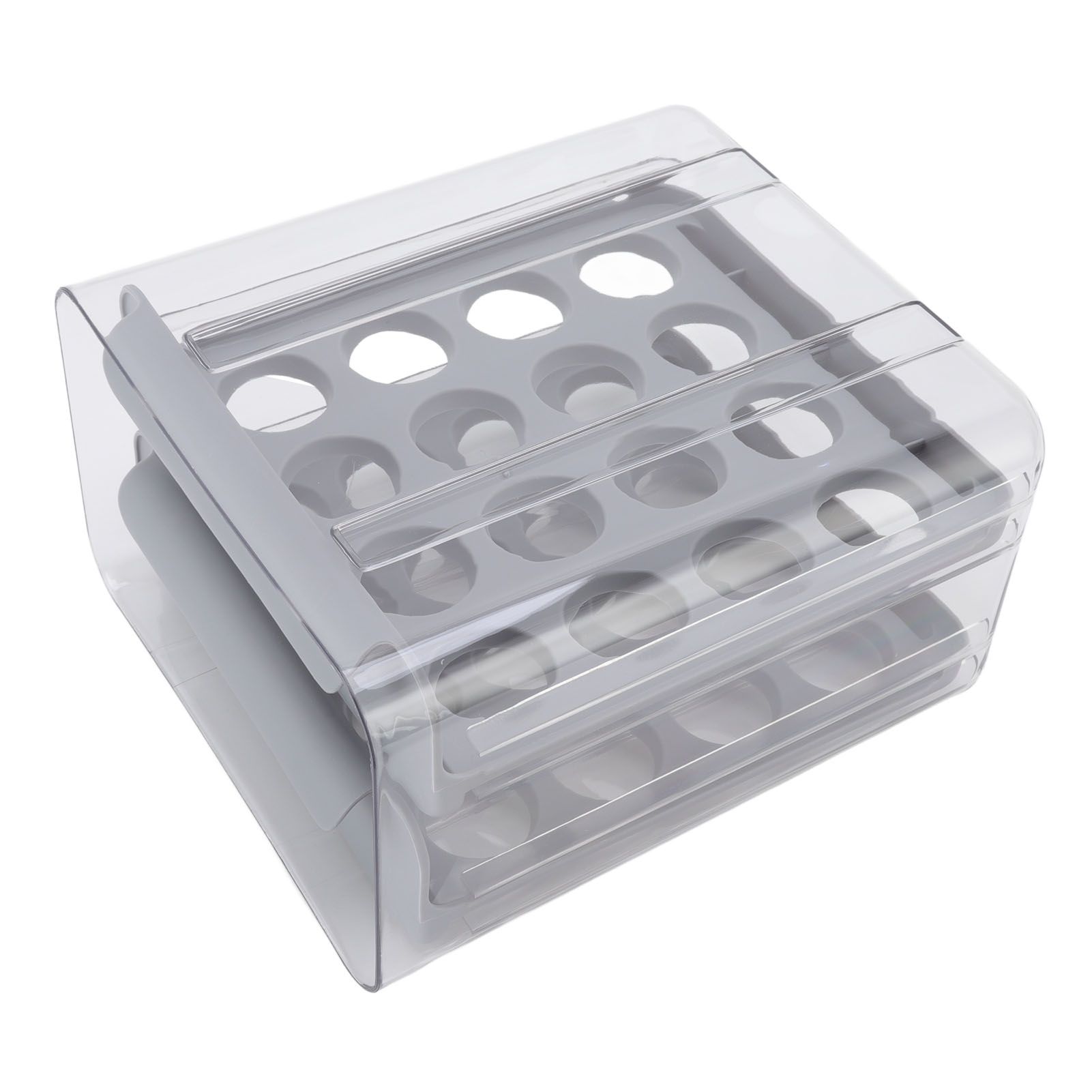 Egg Drawer Double Layer Transparent 32 Lattice Large Capacity Egg Storage Box view 10