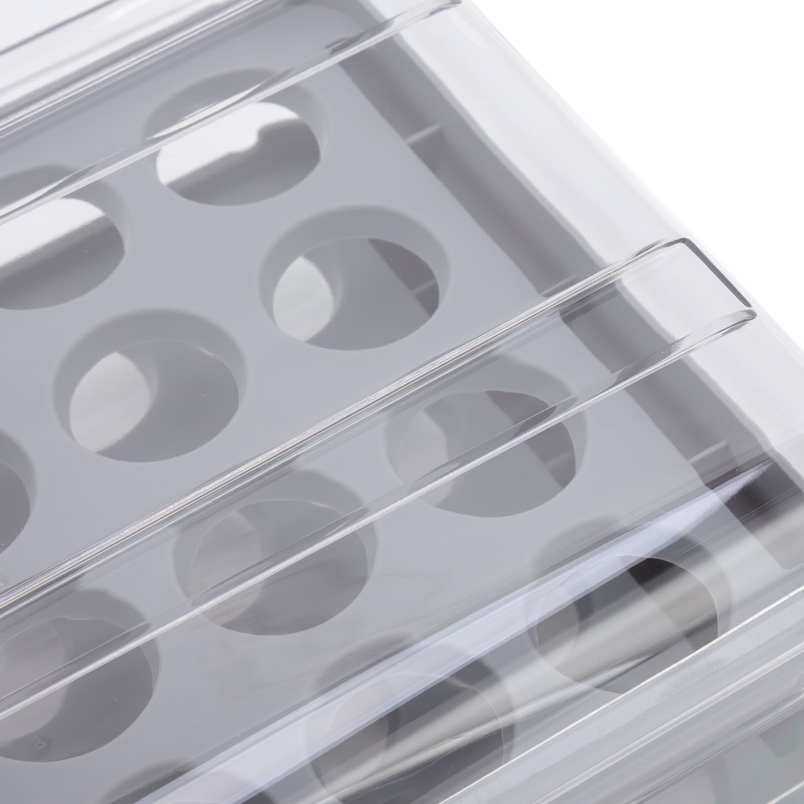 Egg Drawer Double Layer Transparent 32 Lattice Large Capacity Egg Storage Box view 13