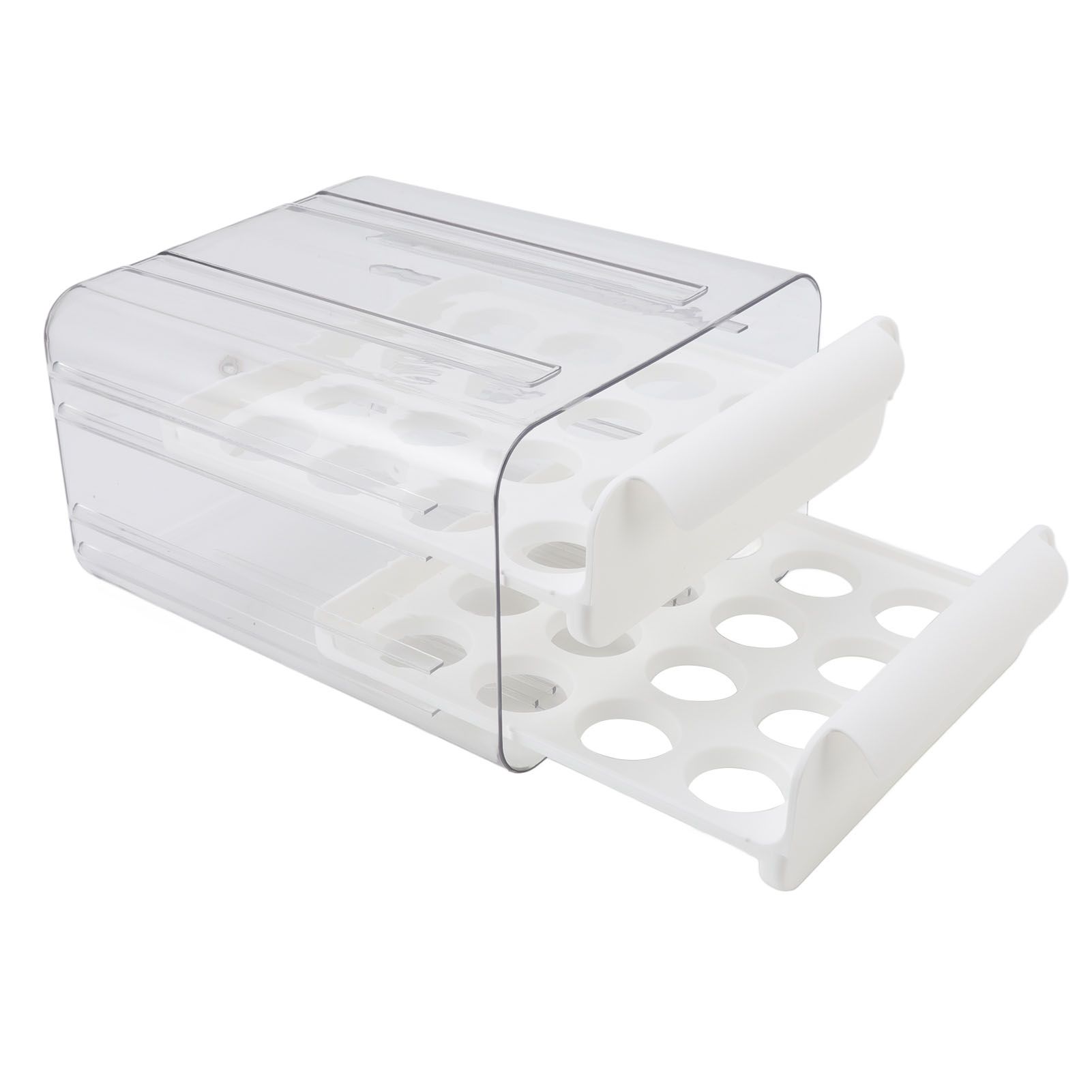 Egg Drawer Double Layer Transparent 32 Lattice Large Capacity Egg Storage Box