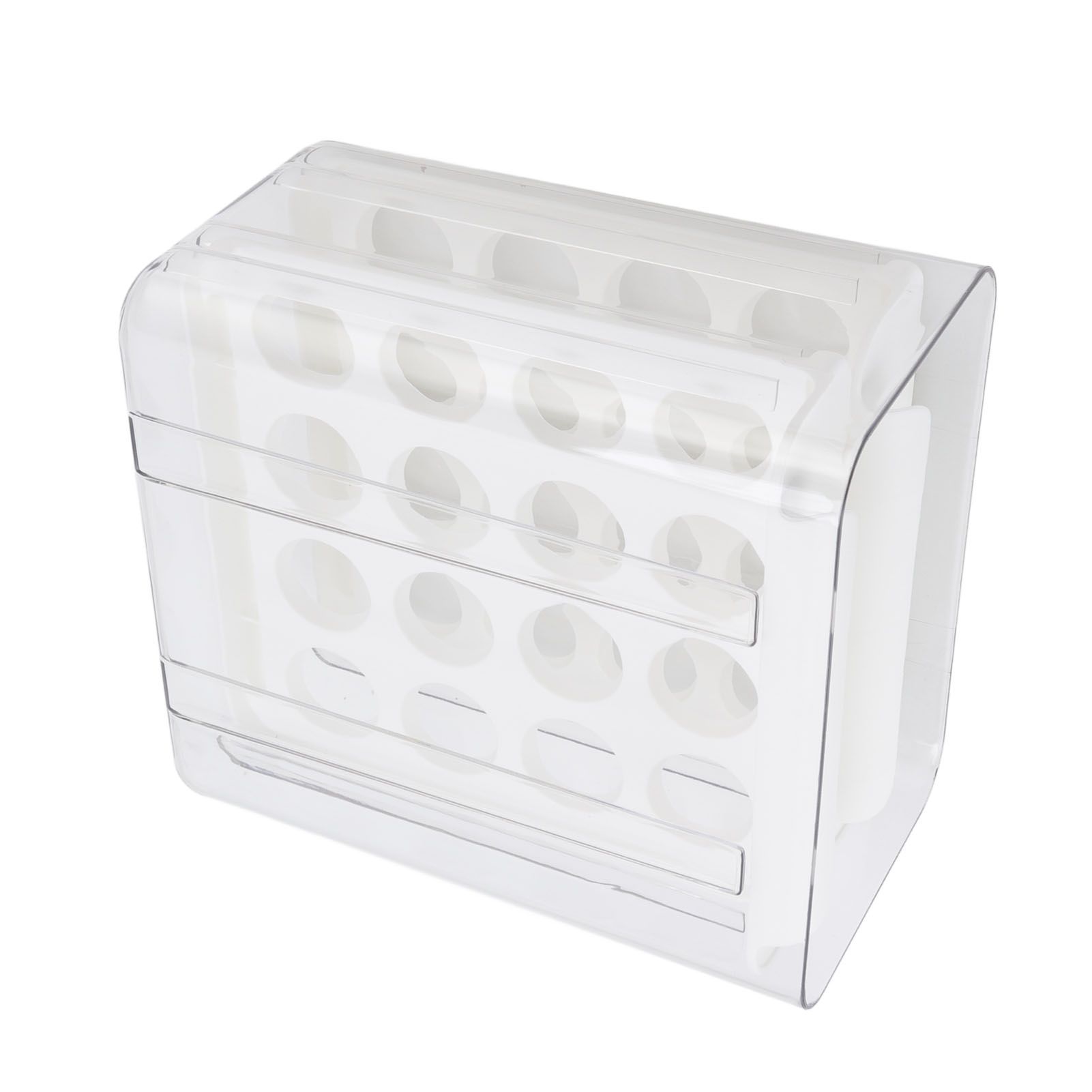 Egg Drawer Double Layer Transparent 32 Lattice Large Capacity Egg Storage Box view 6