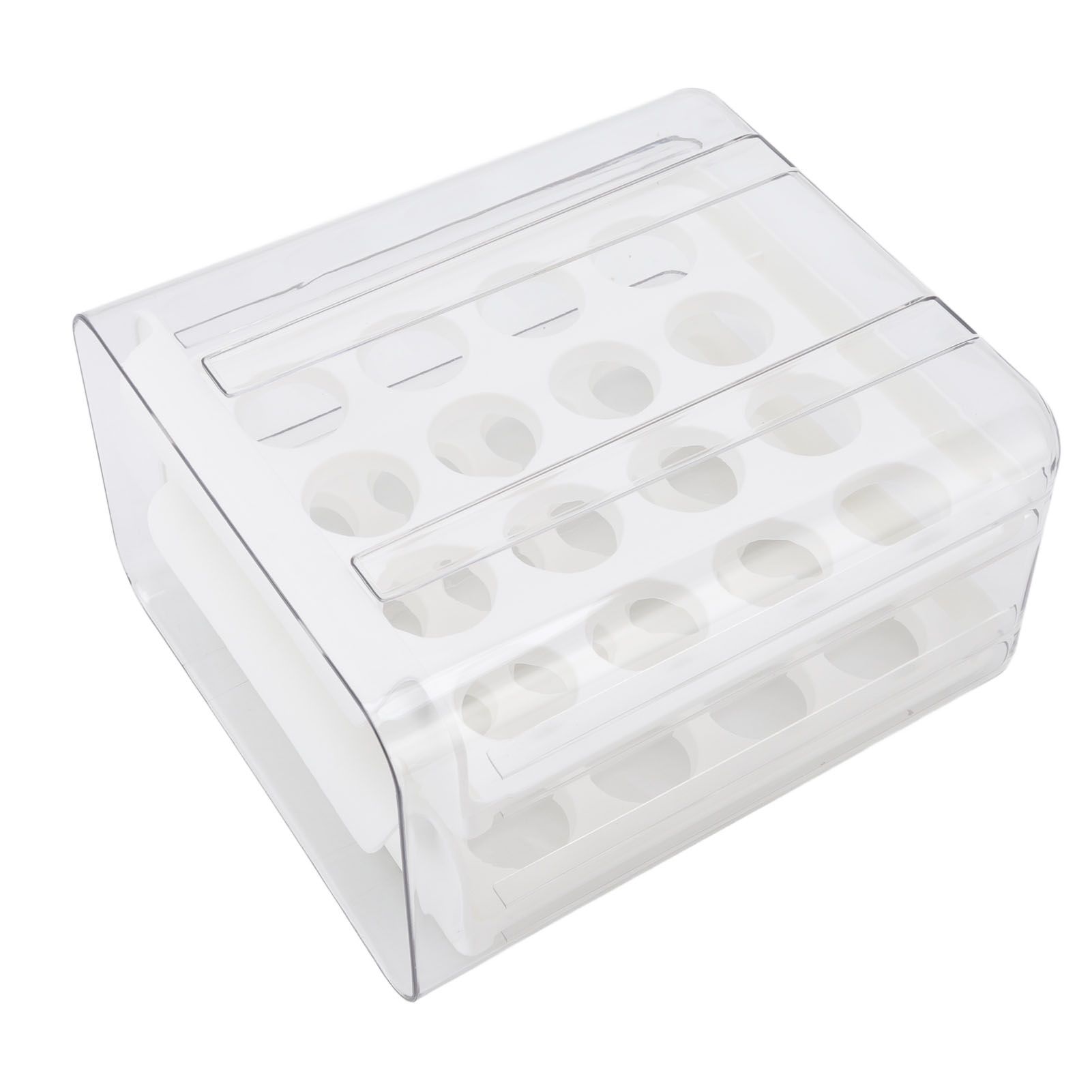 Egg Drawer Double Layer Transparent 32 Lattice Large Capacity Egg Storage Box view 8