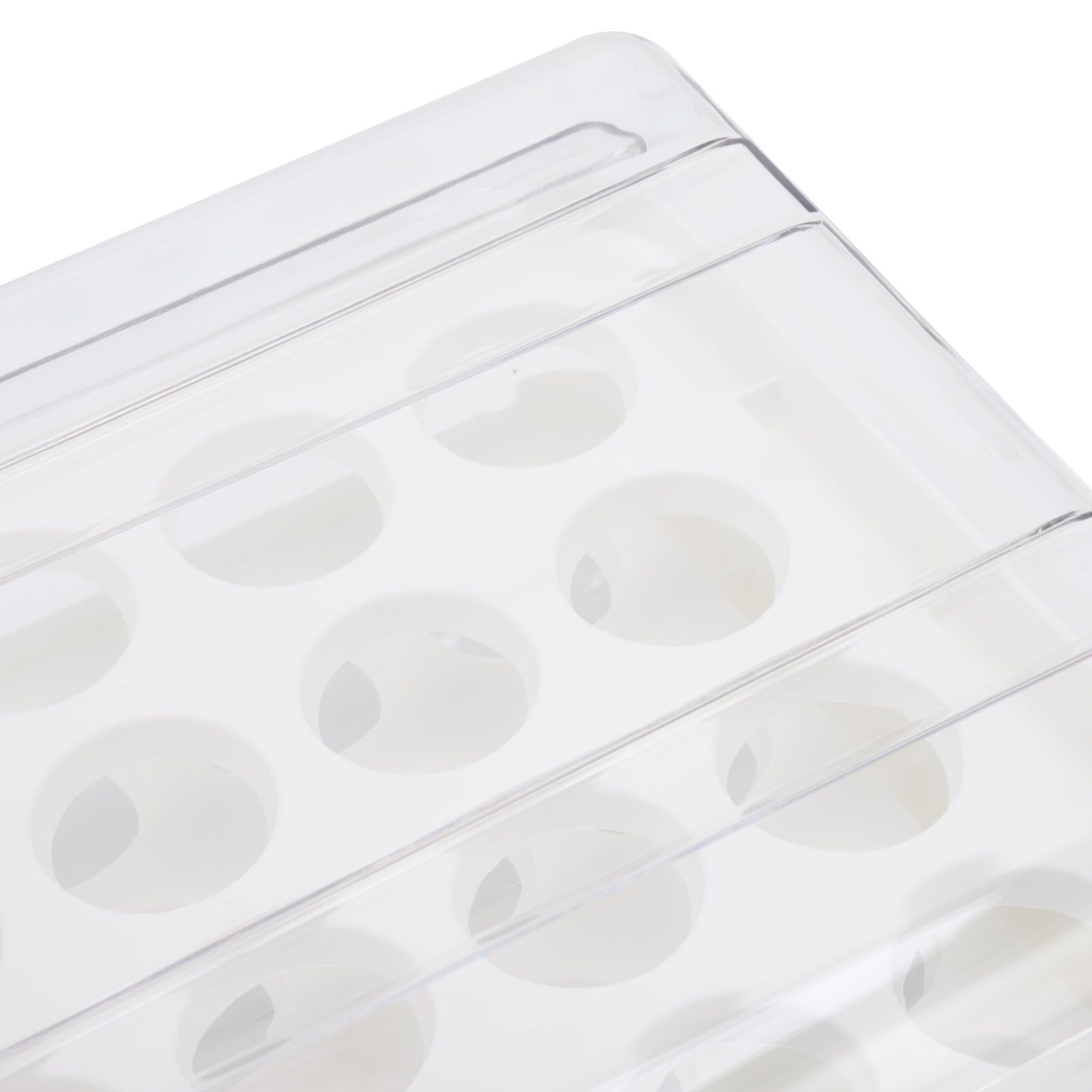 Egg Drawer Double Layer Transparent 32 Lattice Large Capacity Egg Storage Box view 13