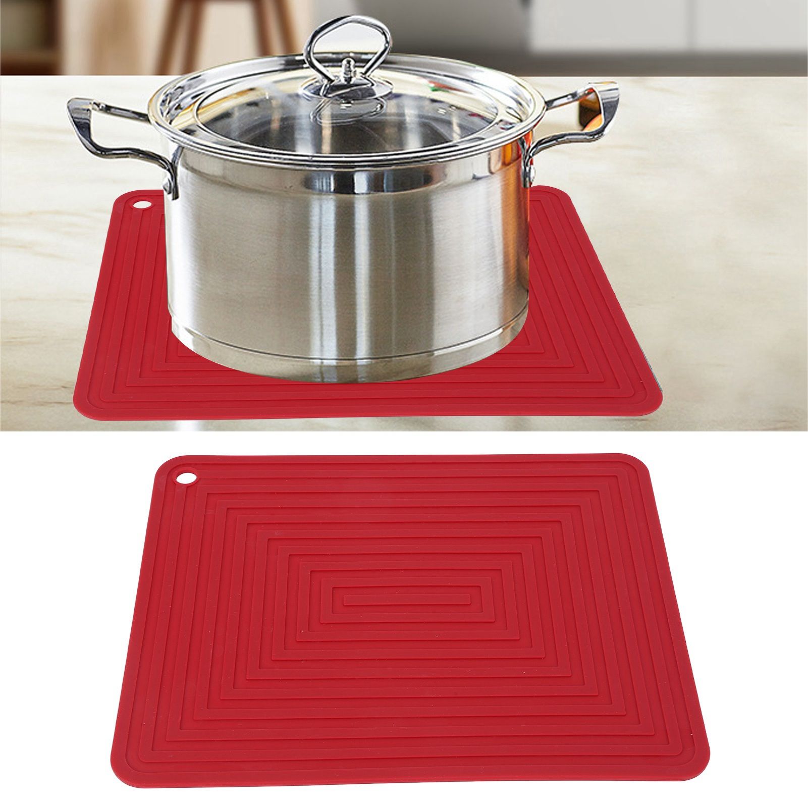 Dish Drying Pad Prevent Slip Flexible Insulated Placemat Silicone Drain Mat view 11