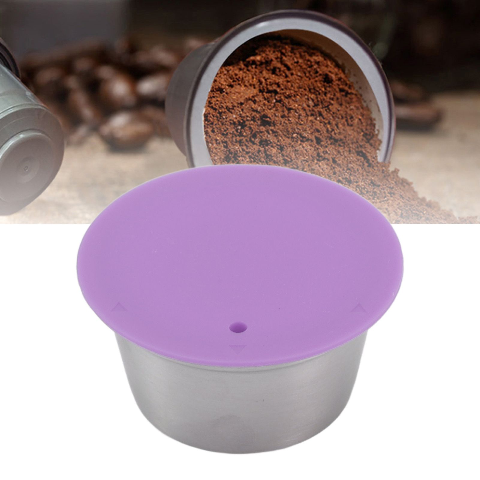 Stainless Steel Refill Coffee Capsules Reusable Coffee Filter Cup Set with view 11
