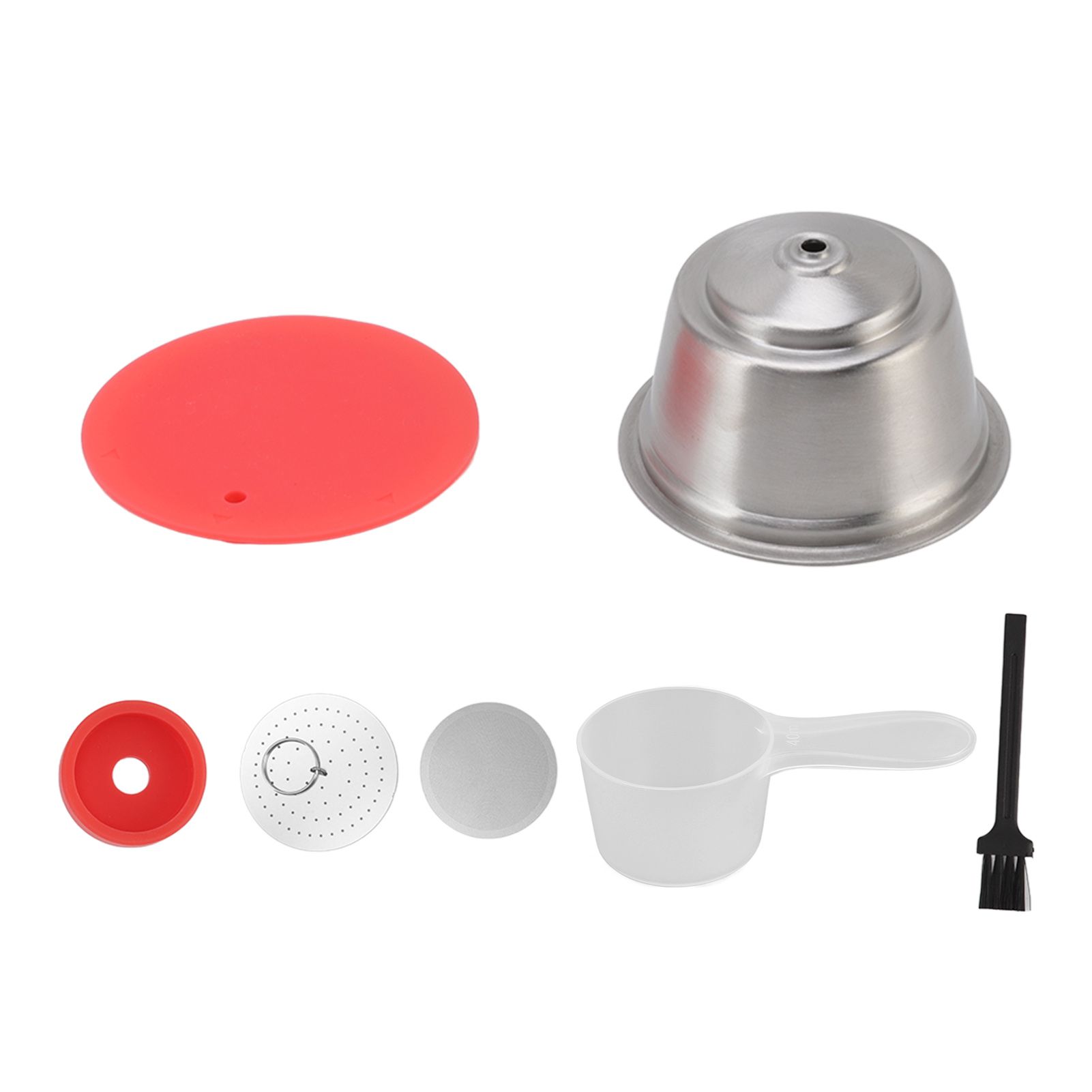 Stainless Steel Refill Coffee Capsules Reusable Coffee Filter Cup Set with view 3