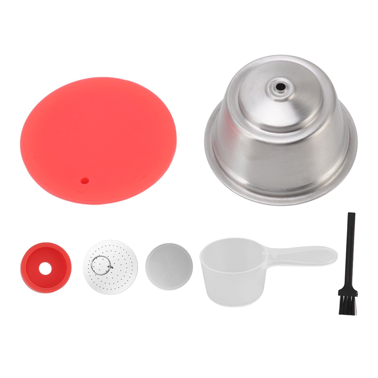 Stainless Steel Refill Coffee Capsules Reusable Coffee Filter Cup Set with view 4