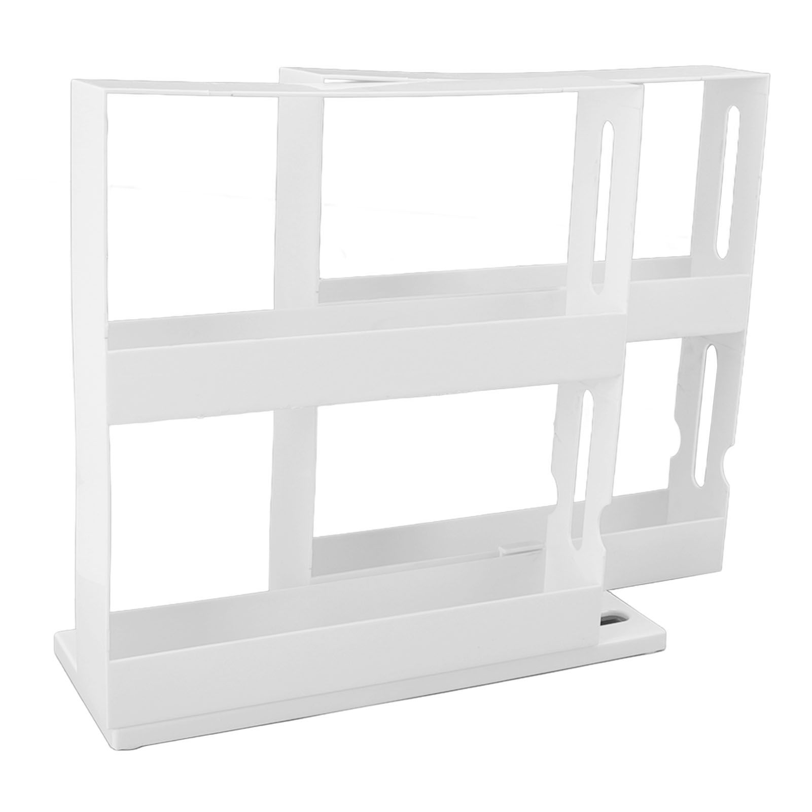 Sliding Spice Rack Slidable Design 2 Tiers Large Capacity Nonslip Bottom view 4