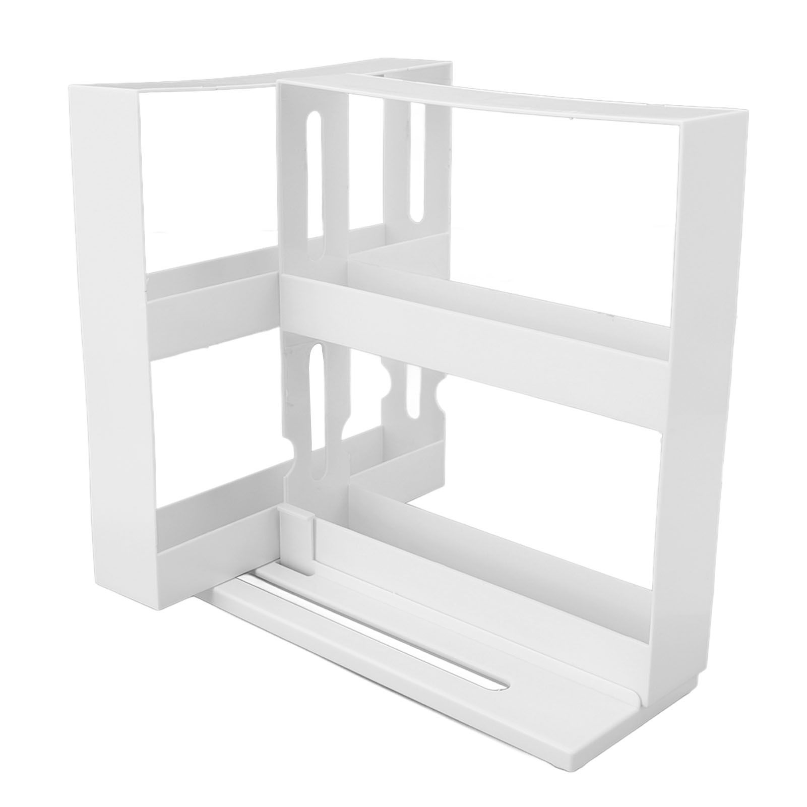 Sliding Spice Rack Slidable Design 2 Tiers Large Capacity Nonslip Bottom view 5