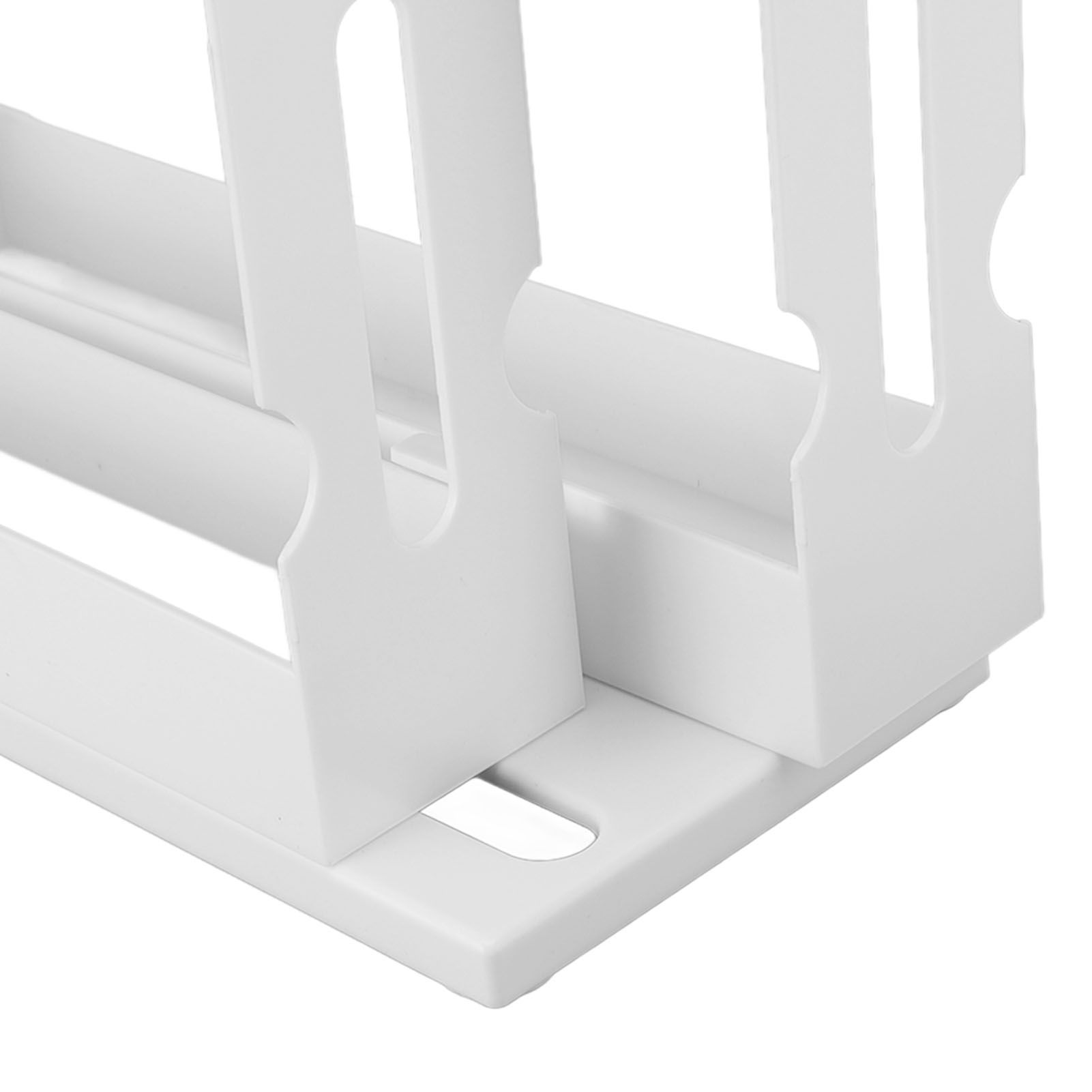 Sliding Spice Rack Slidable Design 2 Tiers Large Capacity Nonslip Bottom view 14