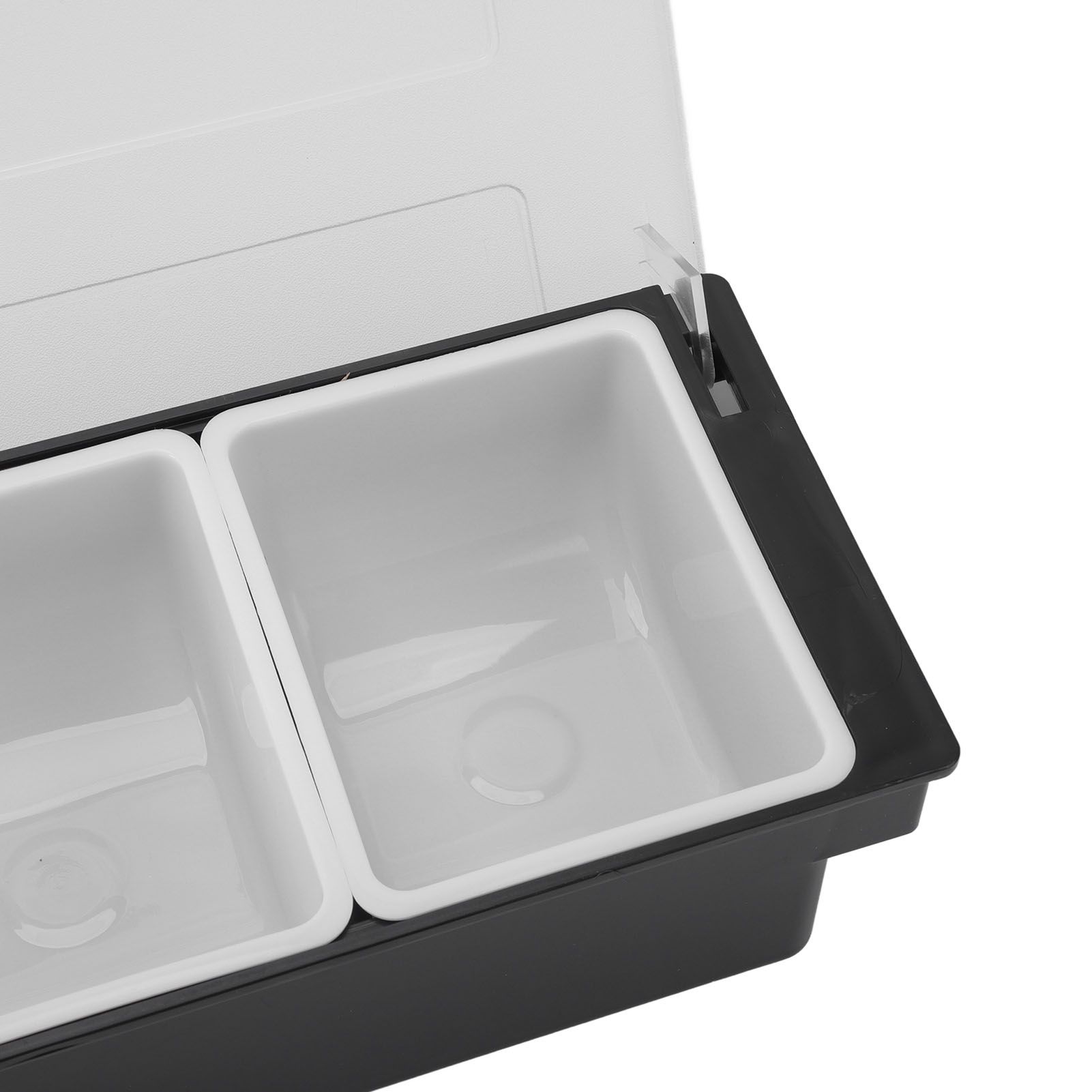 Condiment Caddy Durable Plastic Transparent Lid Detachable Design view 15