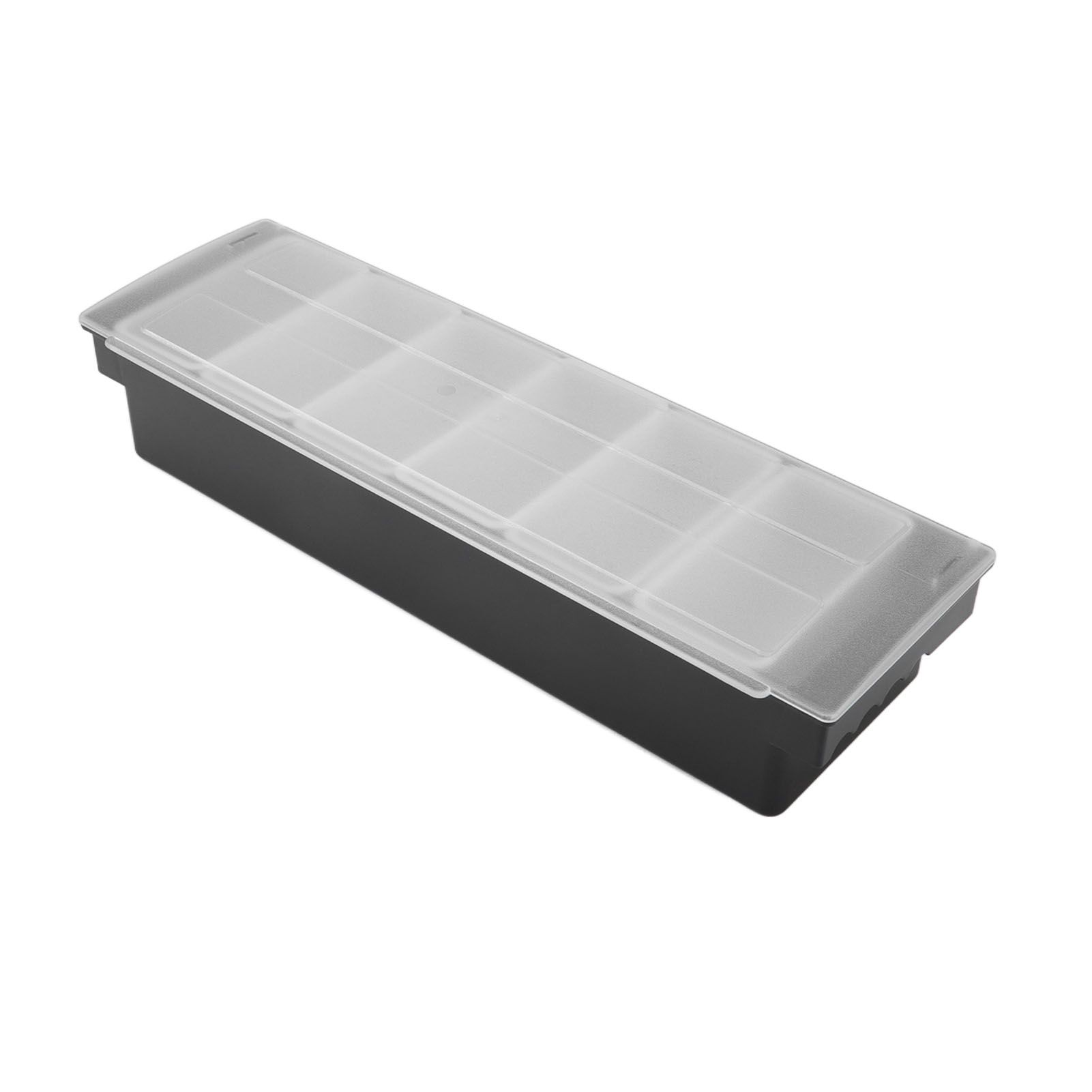 Condiment Caddy Durable Plastic Transparent Lid Detachable Design view 3