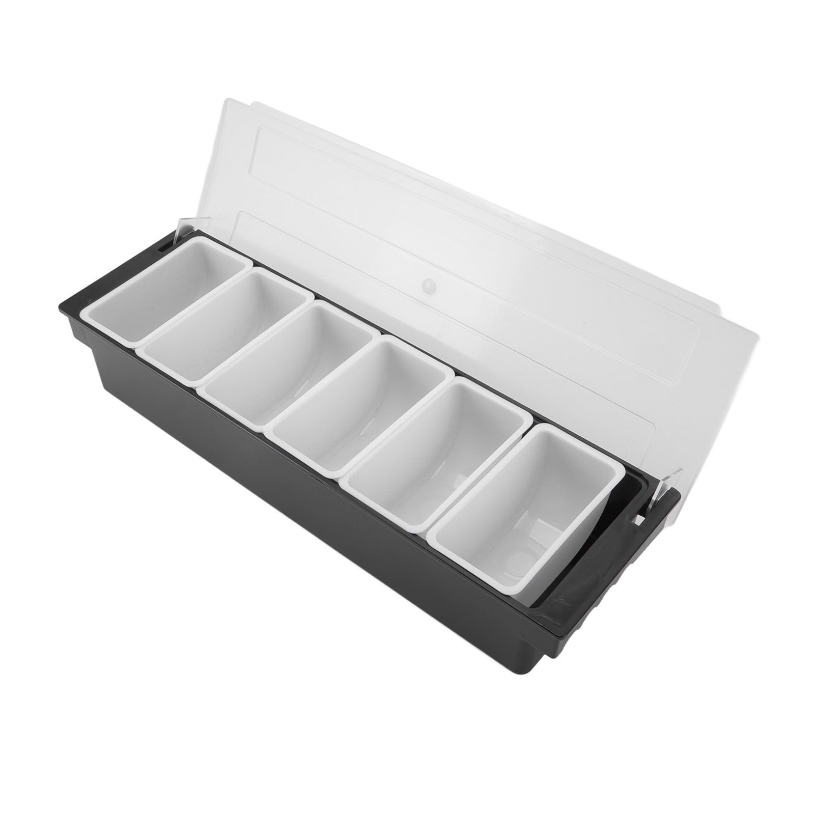 Condiment Caddy Durable Plastic Transparent Lid Detachable Design view 7