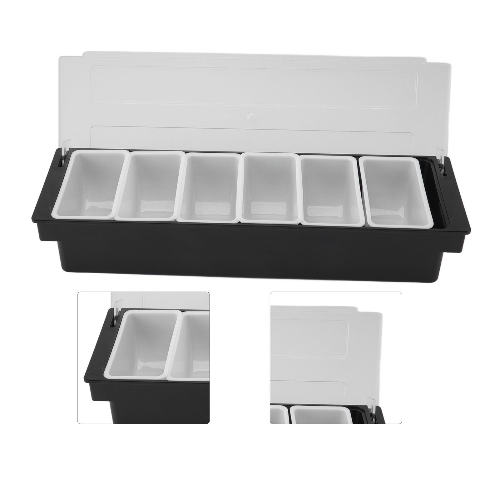 Condiment Caddy Durable Plastic Transparent Lid Detachable Design view 10