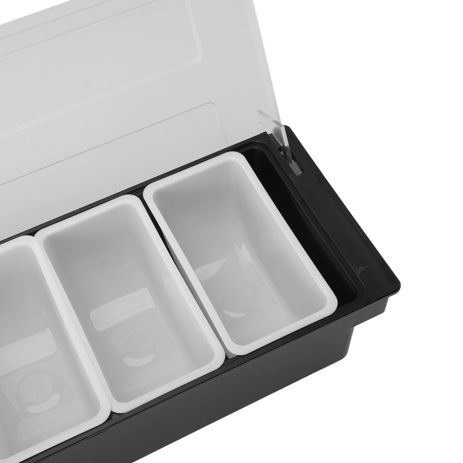 Condiment Caddy Durable Plastic Transparent Lid Detachable Design view 15