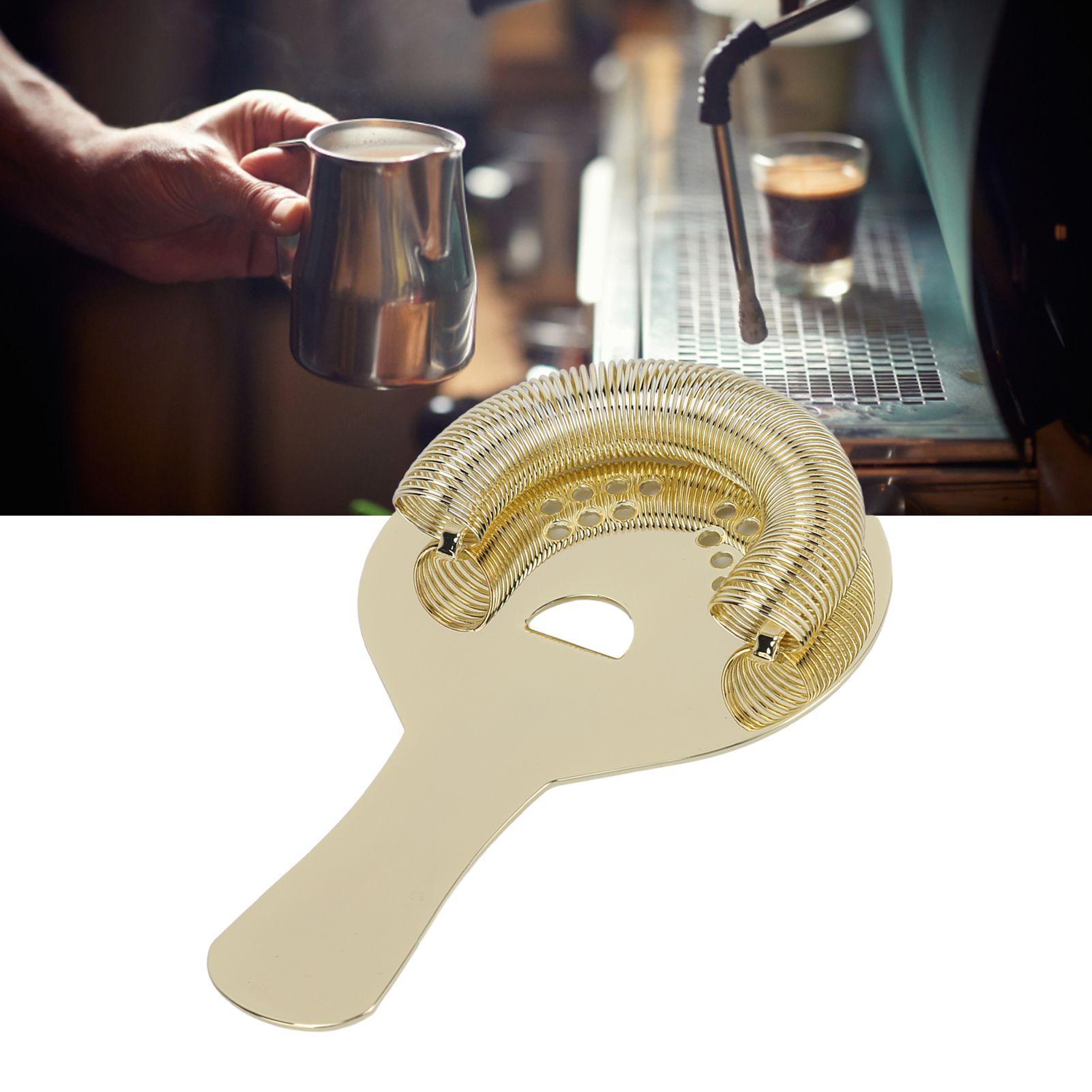 Cocktail Strainer Fine Filter Rust Proof Stainless Steel Portable Professional view 11