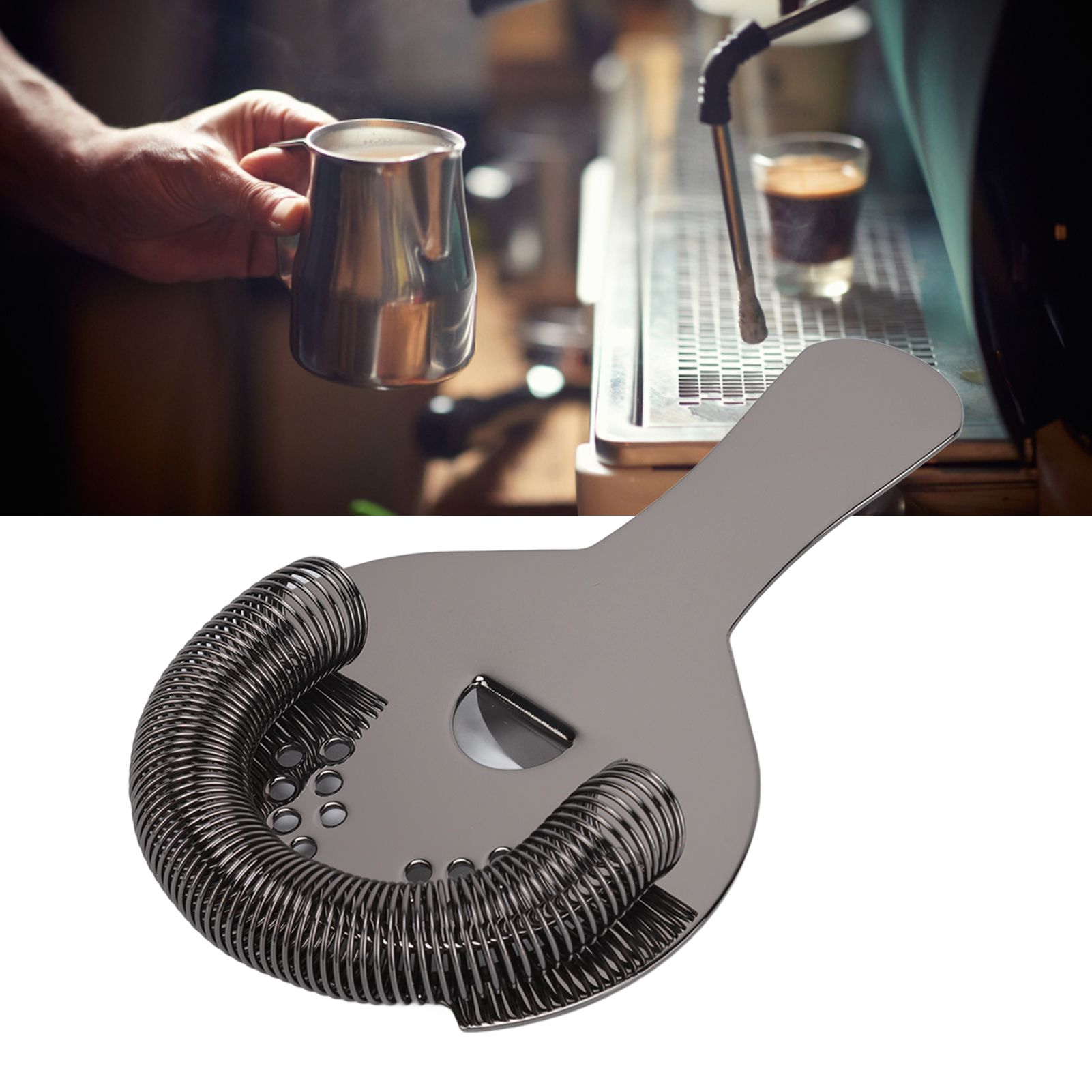 Cocktail Strainer Fine Filter Rust Proof Stainless Steel Portable Professional view 11