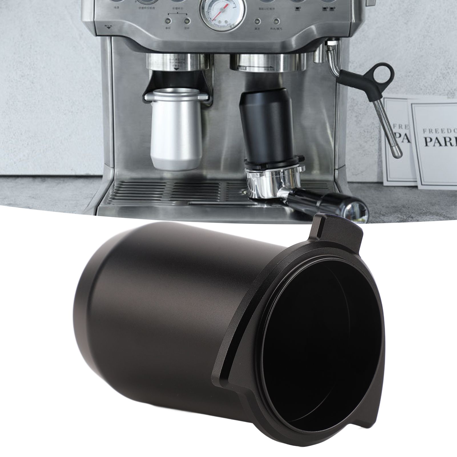 Coffee Powder Cup 54mm Aluminum Alloy Powder Feeder Cup Compact Lightweight view 12