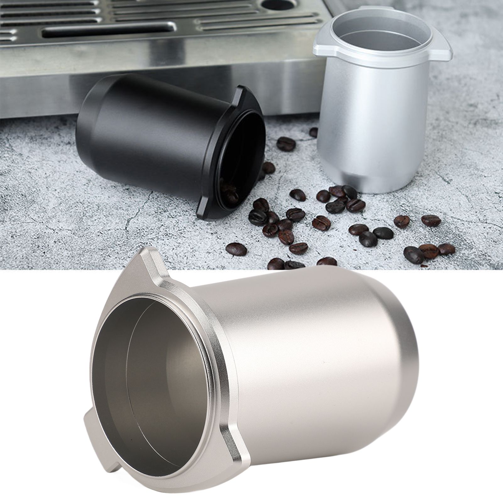 Coffee Powder Cup 54mm Aluminum Alloy Powder Feeder Cup Compact Lightweight view 11