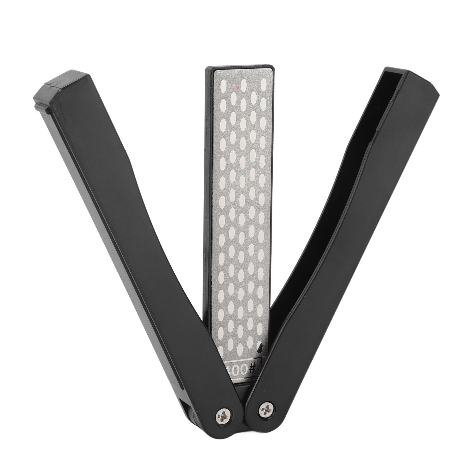 Double Sided Sharpener Portable Emery Fan Shaped Folded Pocket Sharpener for
