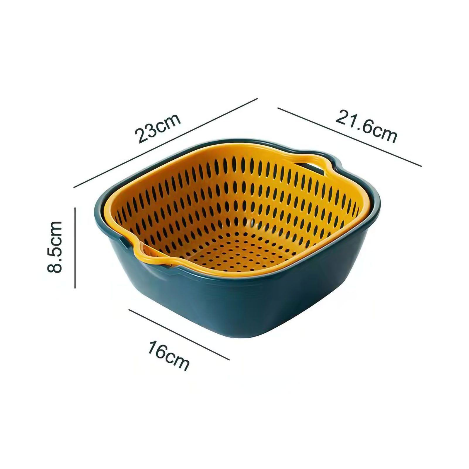 Drain Basket Double Layer Side Handle PP Rapid Draining Thickened Washing view 6