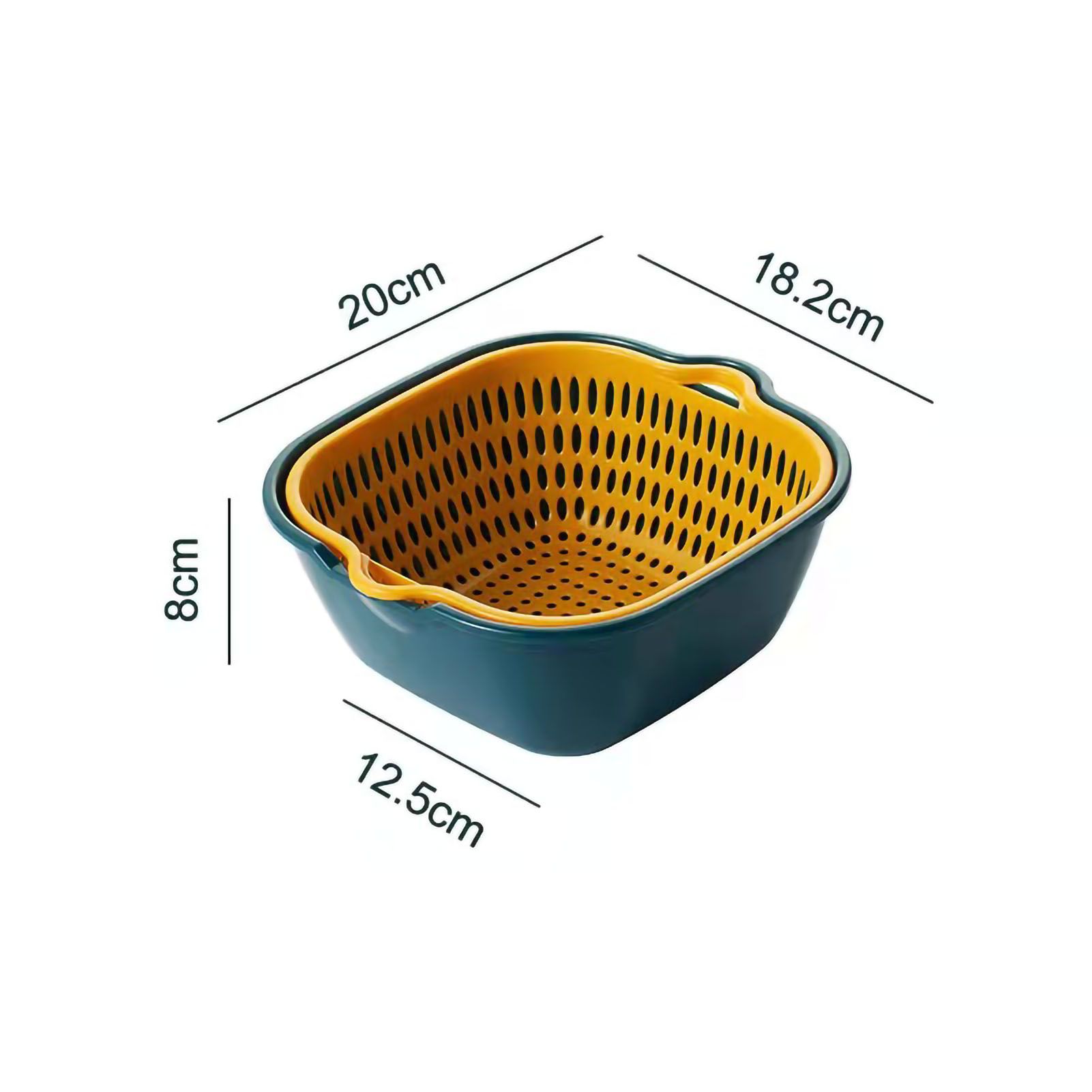 Drain Basket Double Layer Side Handle PP Rapid Draining Thickened Washing view 7
