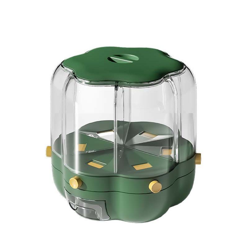 Grains Separate Storage Box Rotating Rice Bucket Food Grade Household Bean