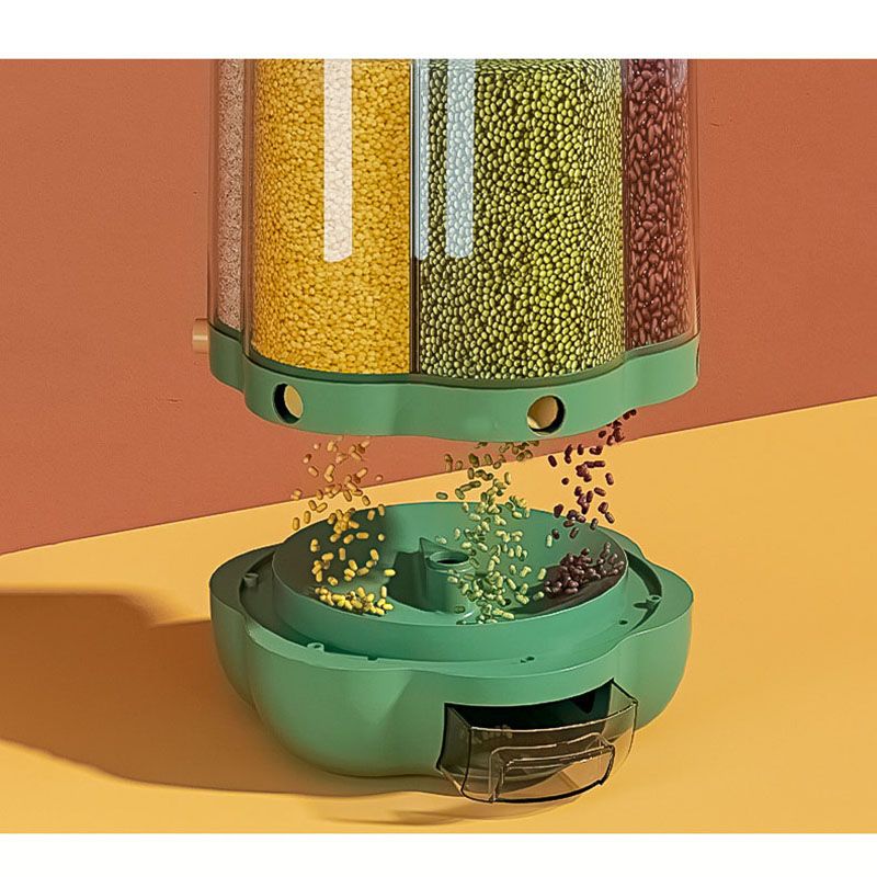 Grains Separate Storage Box Rotating Rice Bucket Food Grade Household Bean view 5