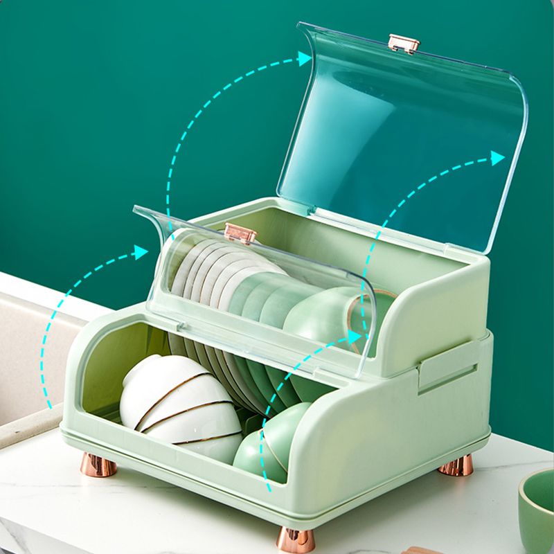 Draining Bowl Rack Plastic Tableware Drainer Storage Box Dish Chopsticks view 4
