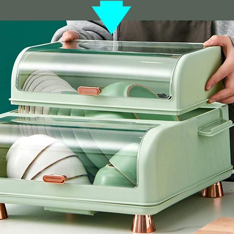 Draining Bowl Rack Plastic Tableware Drainer Storage Box Dish Chopsticks view 5