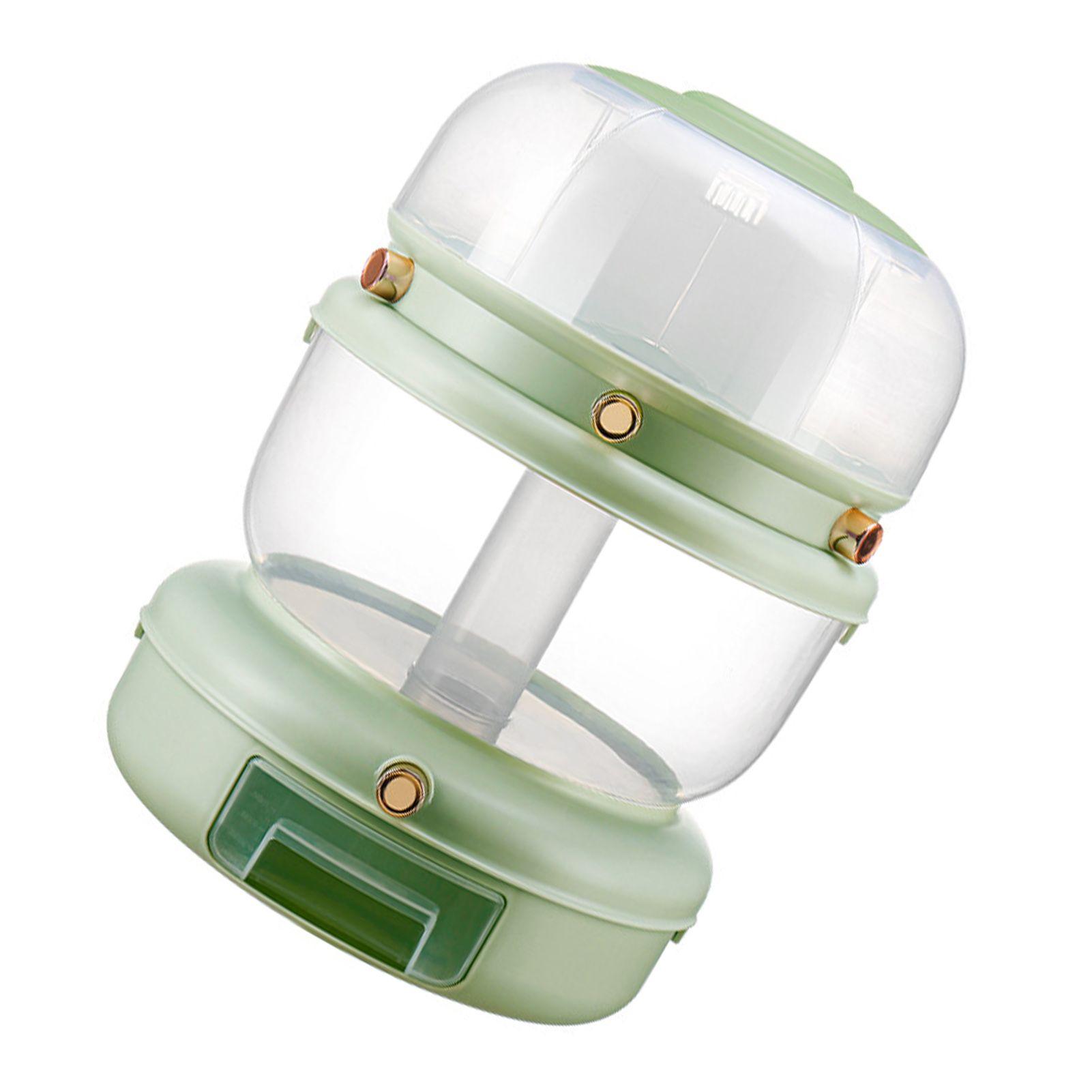 Grains Storage Box Rotatable Sealed Divided Button Rice Storage Tank for view 4