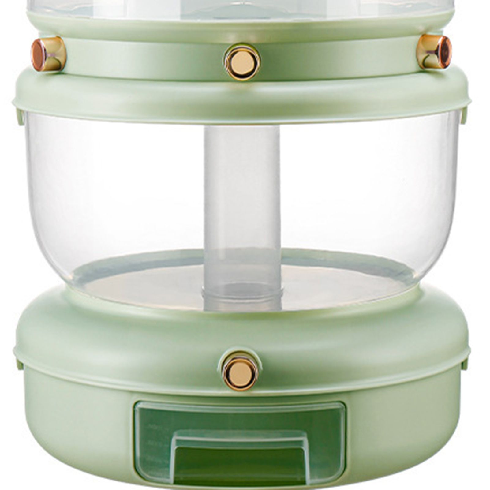 Grains Storage Box Rotatable Sealed Divided Button Rice Storage Tank for view 5