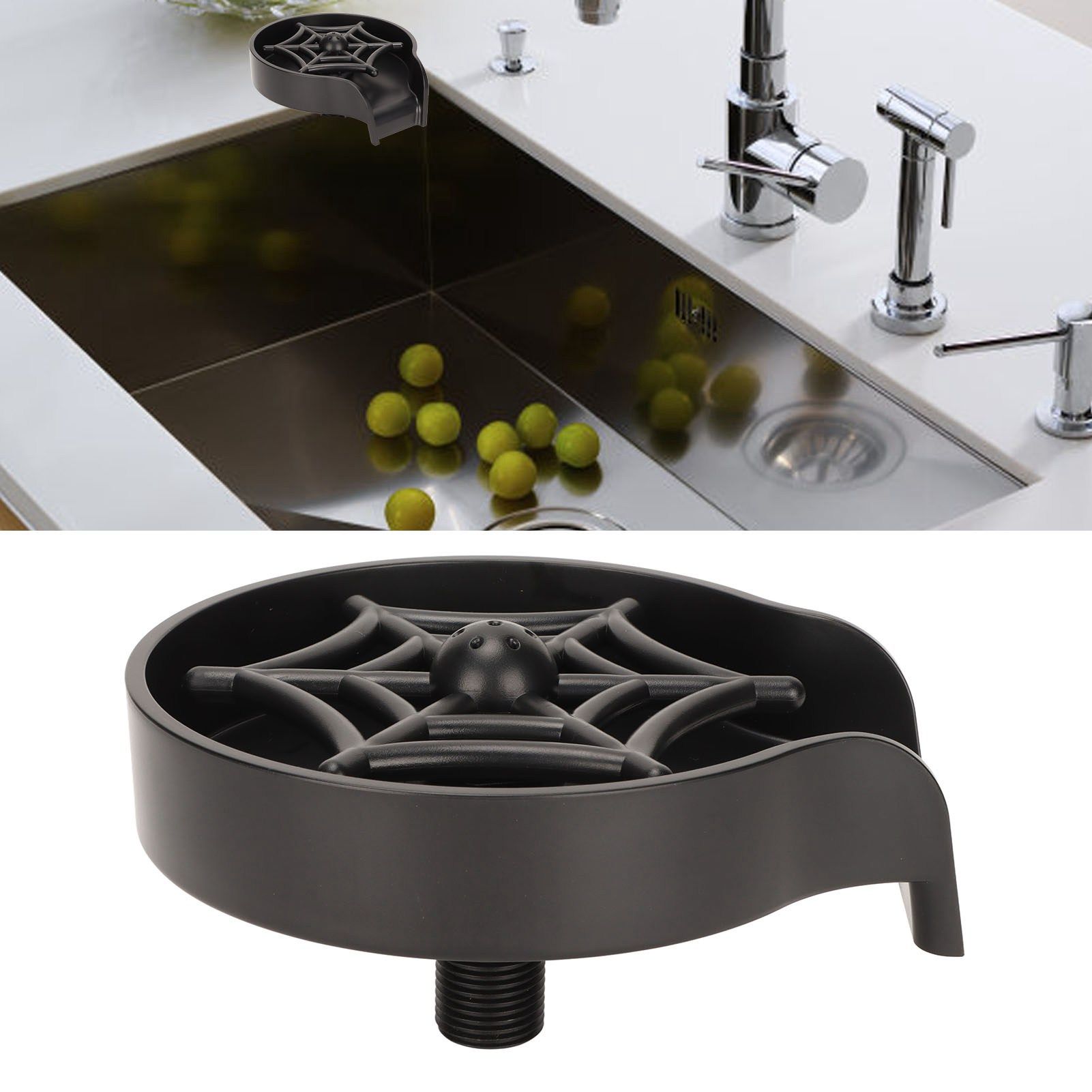 Kitchen Sink Faucet Bottle Washer Bar Glass Cleaner Quick Rinser Automatic view 12