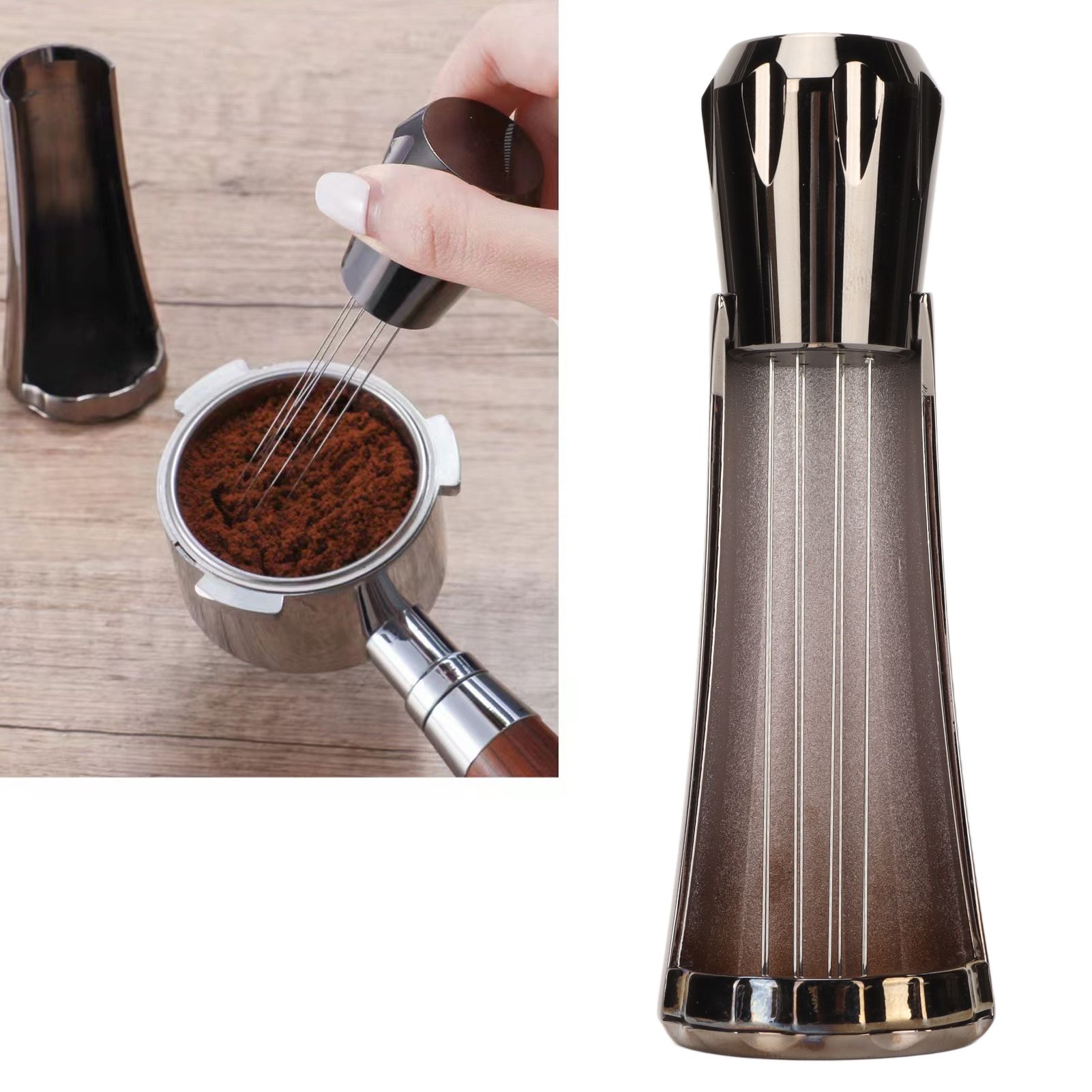 Stainless Steel Coffee Powder Stirring Tool Coffee Stirrer Distribution Tool view 10