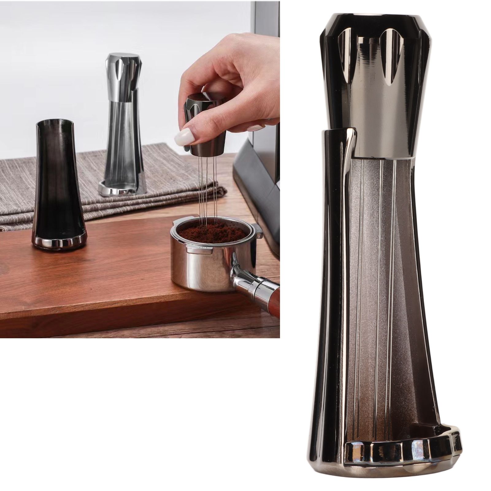 Stainless Steel Coffee Powder Stirring Tool Coffee Stirrer Distribution Tool view 12
