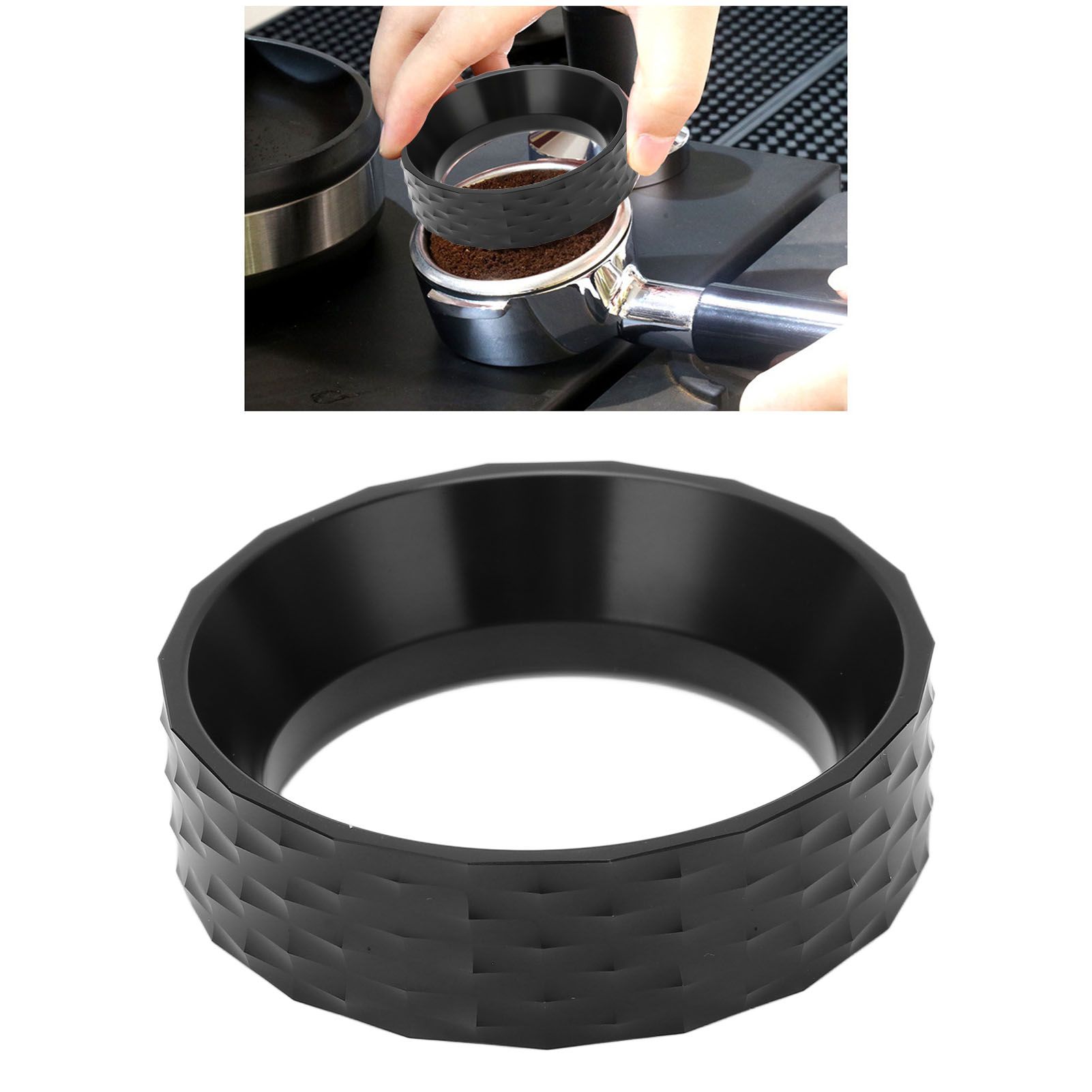 Coffee Dosing Funnel Professional Spill Proof Polished Process 53mm Dosing view 12