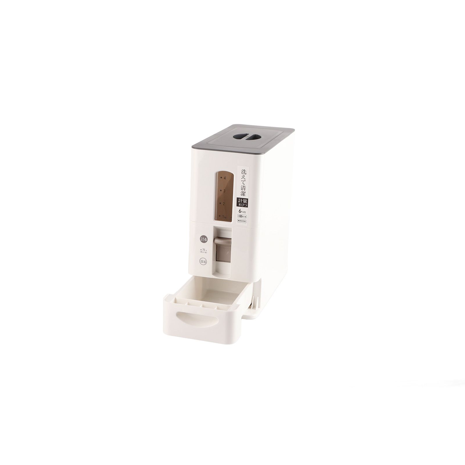 Rice Dispenser Transparent Clear Scale Funnel Type Dust Proof Household Rice view 4
