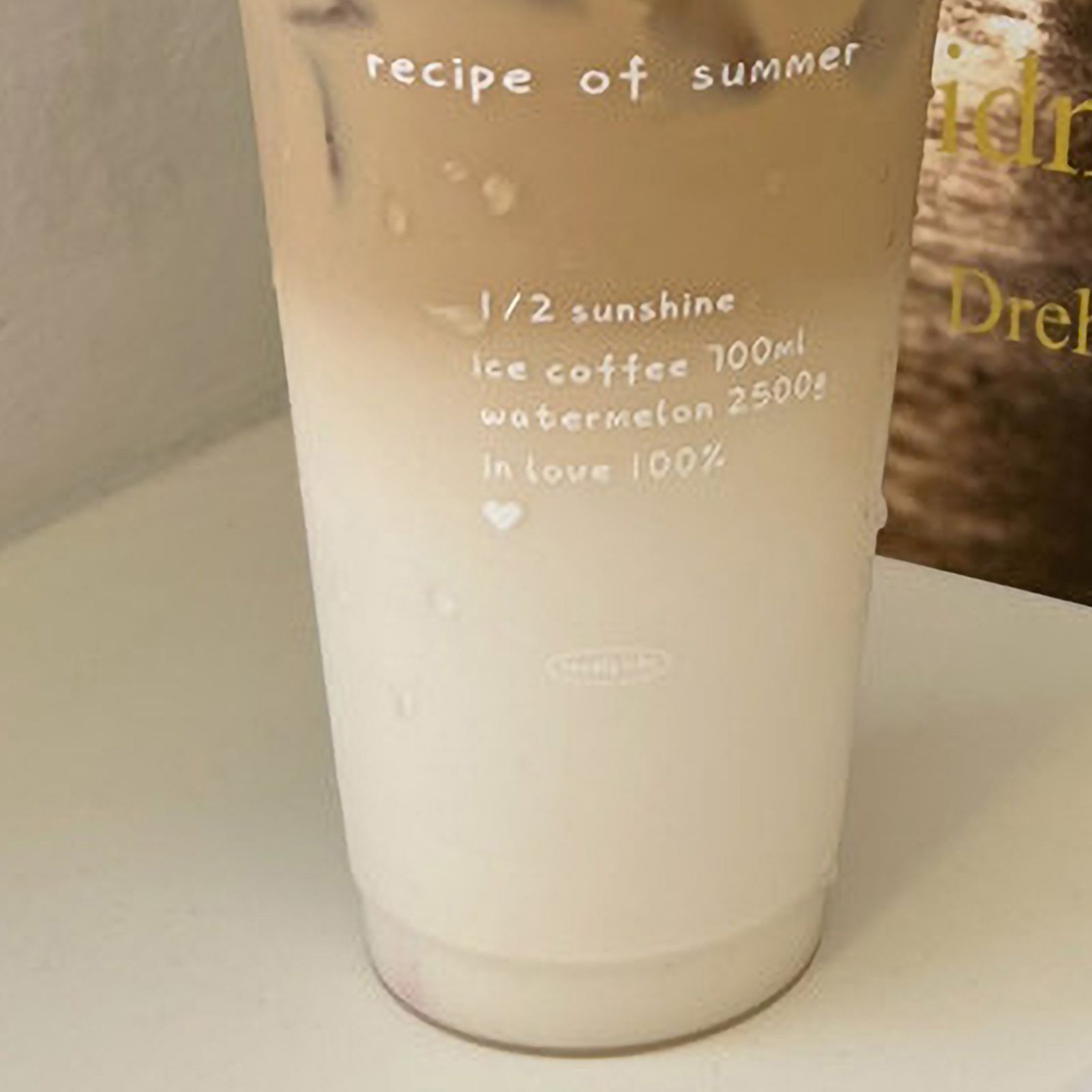 Plastic Coffee Cup Large Capacity Cute Water Cup With Straw Lid for Summer view 2