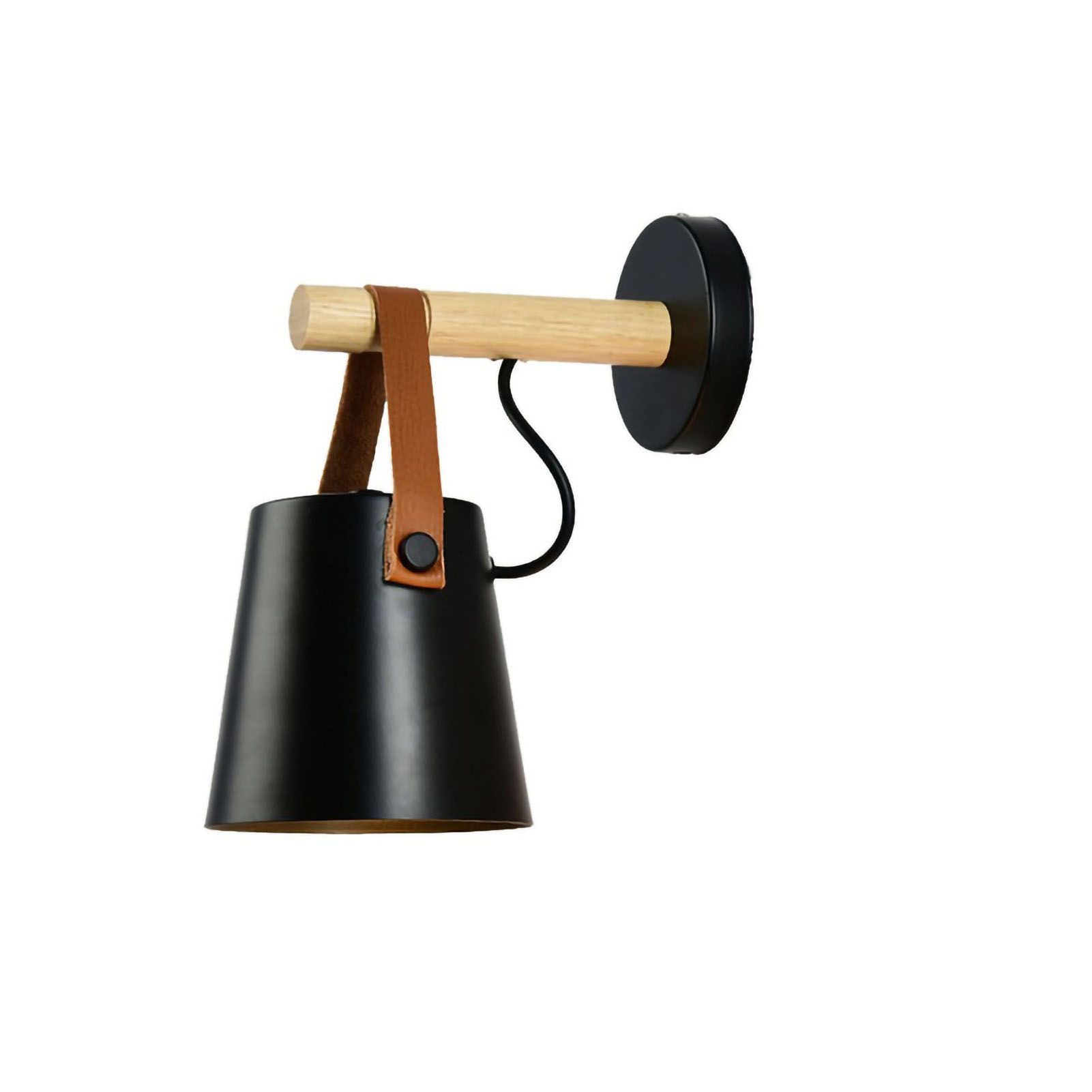 Wall Light Wood Modern Simple Style Night Lamp Home Decoration for Corridor