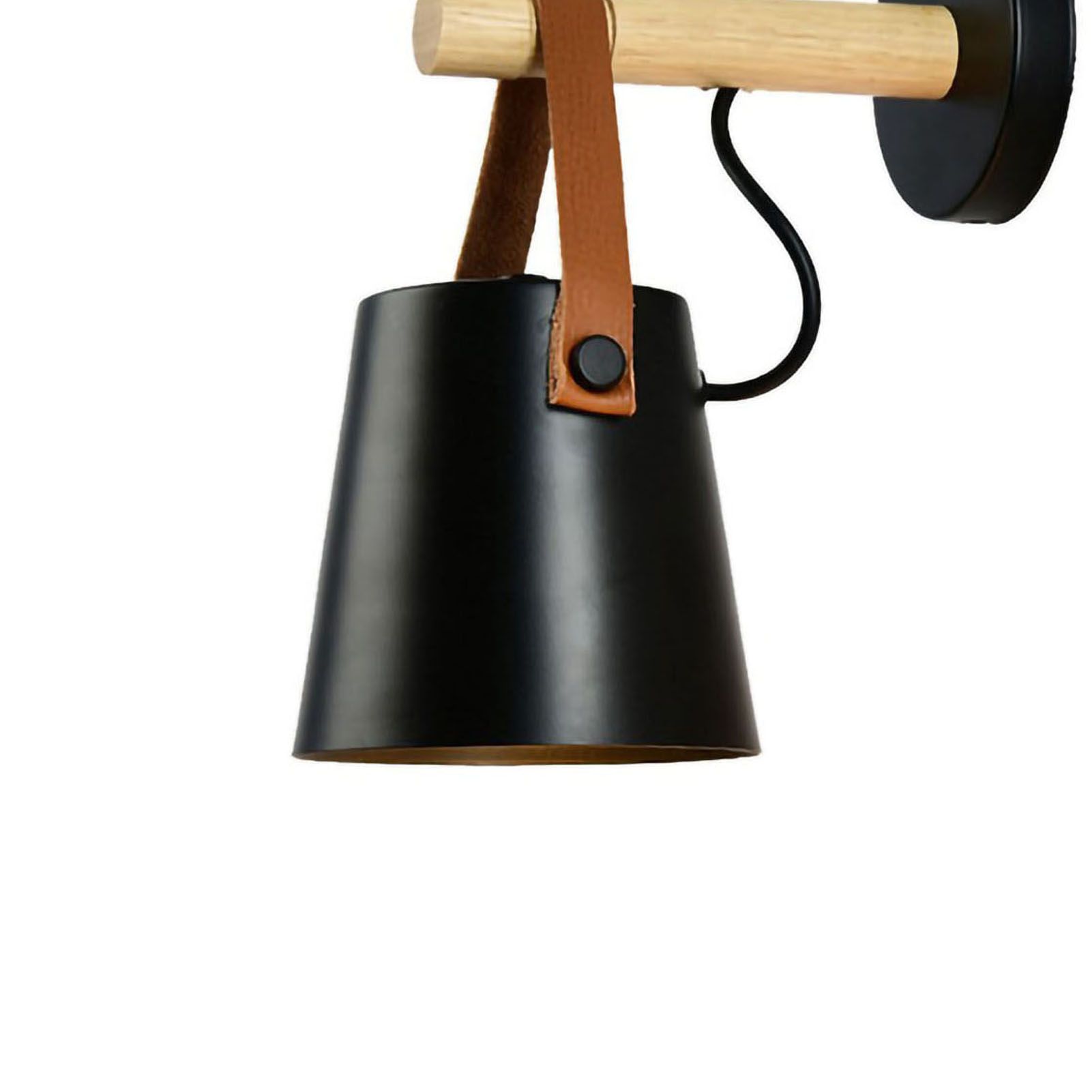 Wall Light Wood Modern Simple Style Night Lamp Home Decoration for Corridor view 4