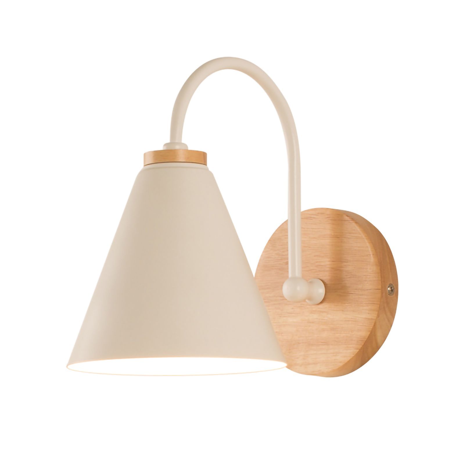 Wall Lamp Curved Simple Antirust Living Room Corridor Study Bedroom Bedside