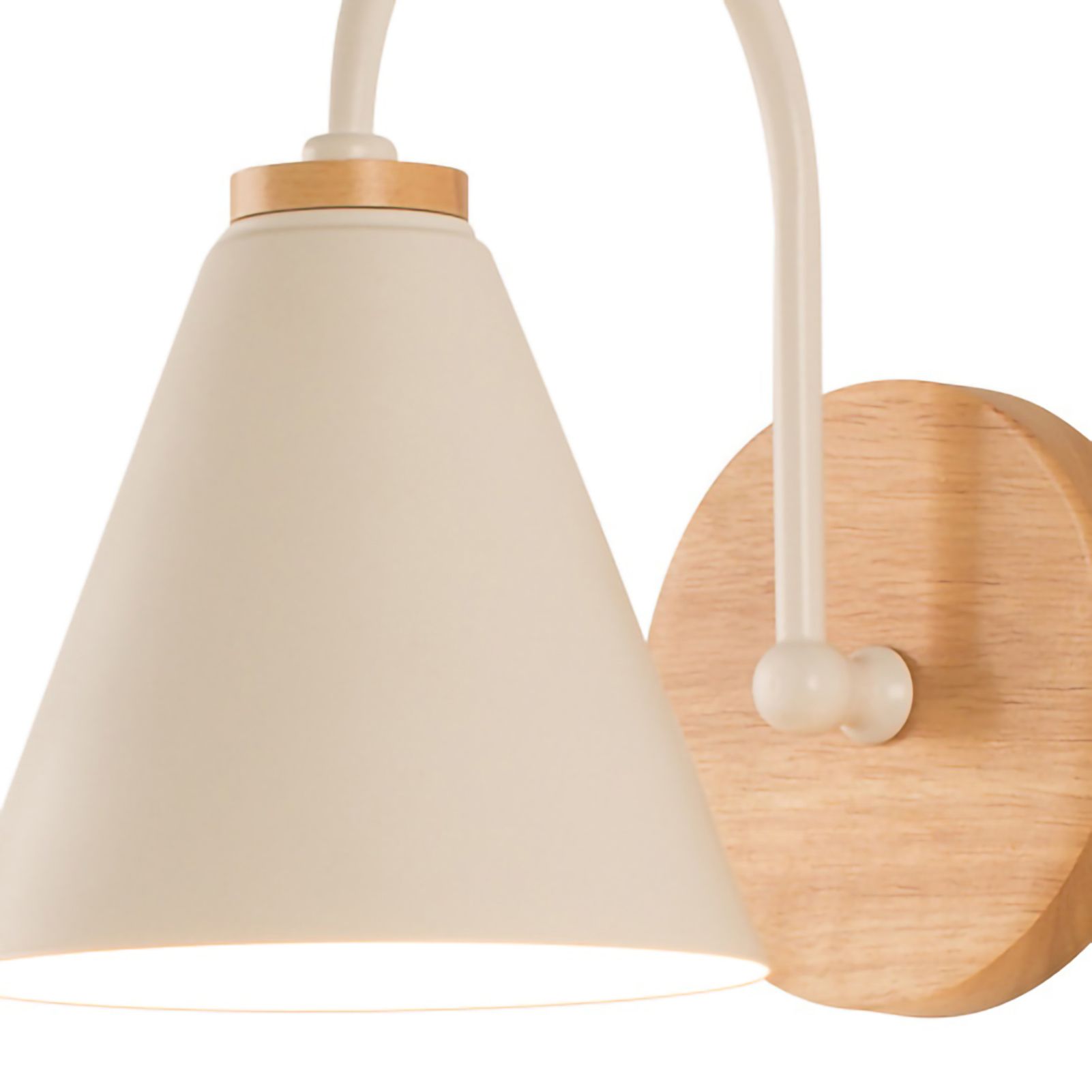 Wall Lamp Curved Simple Antirust Living Room Corridor Study Bedroom Bedside view 5