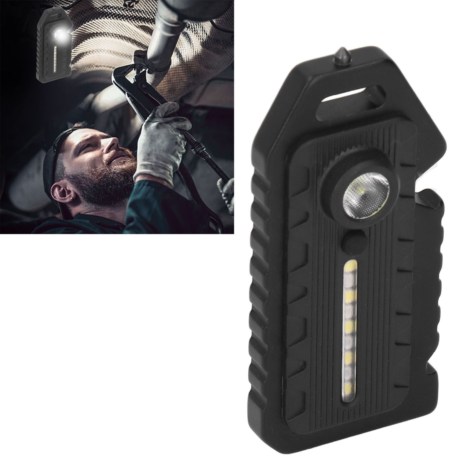 Pocket Flashlight Multifunction Keychain Flashlights Waterproof Whistle view 11