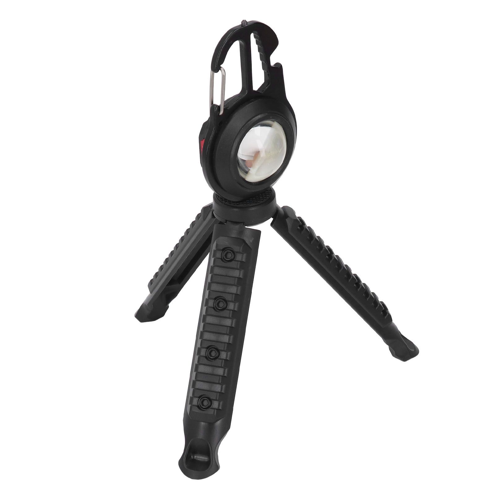 COB Small Flashlights 3 Light Modes Rechargeable Multifunctional Black view 2