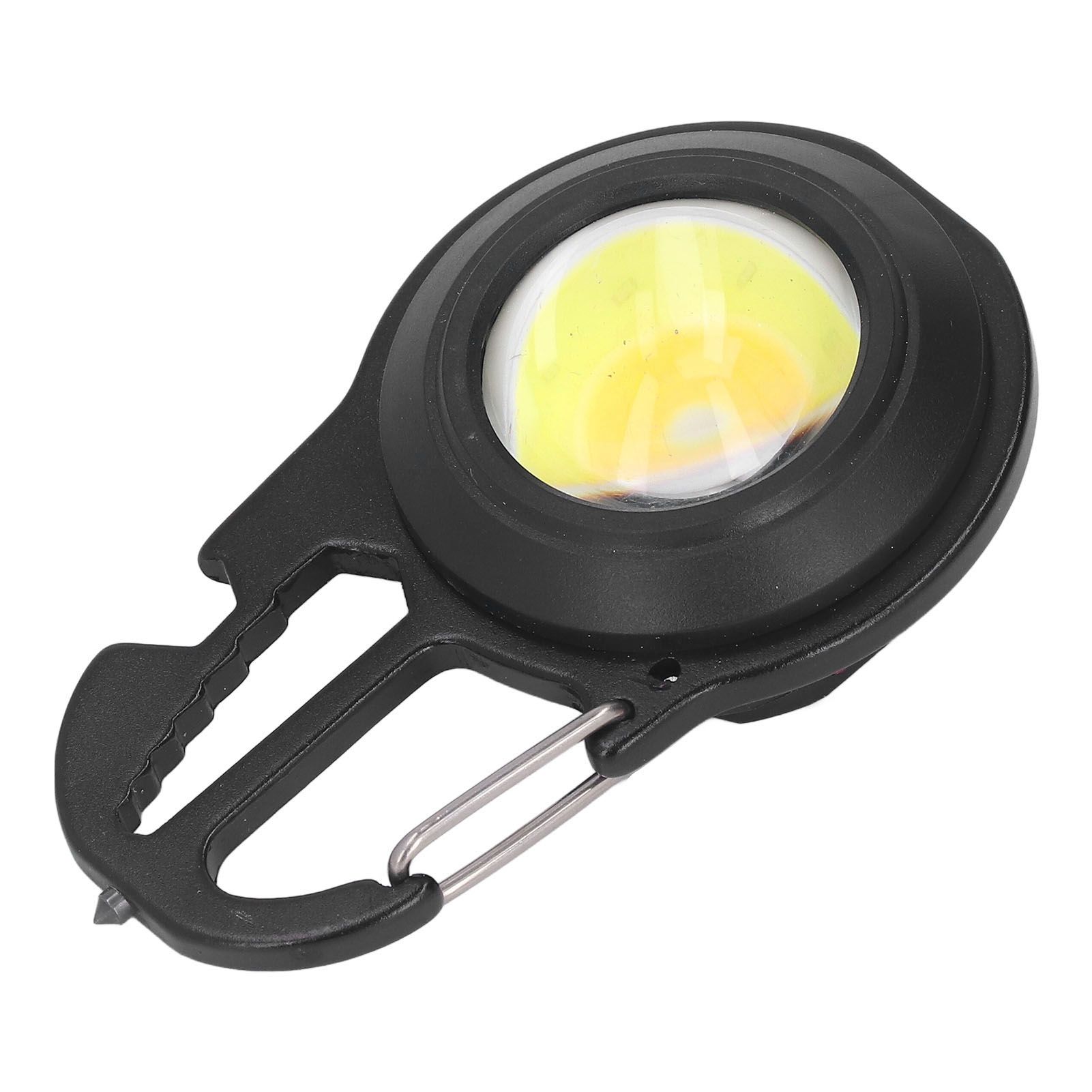 COB Small Flashlights 3 Light Modes Rechargeable Multifunctional Black view 6