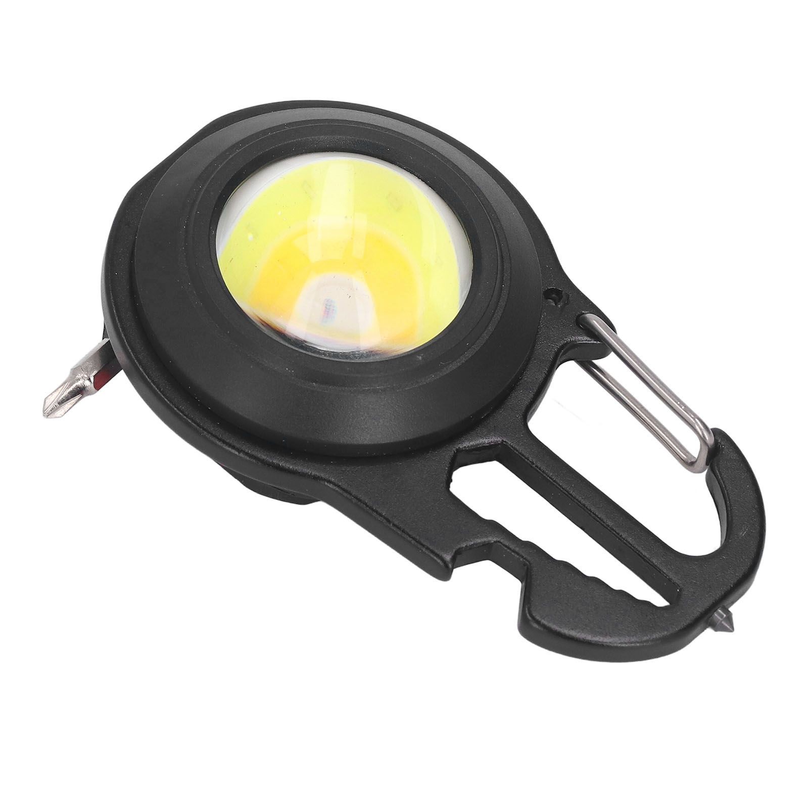COB Small Flashlights 3 Light Modes Rechargeable Multifunctional Black view 7
