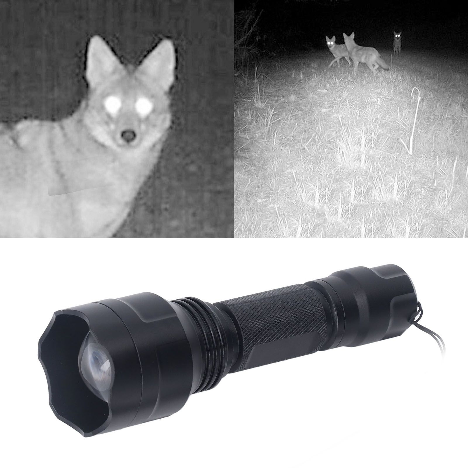LED IR Flashlight Adjustable Focus Infrared Night Vision Light Dimmable for view 11